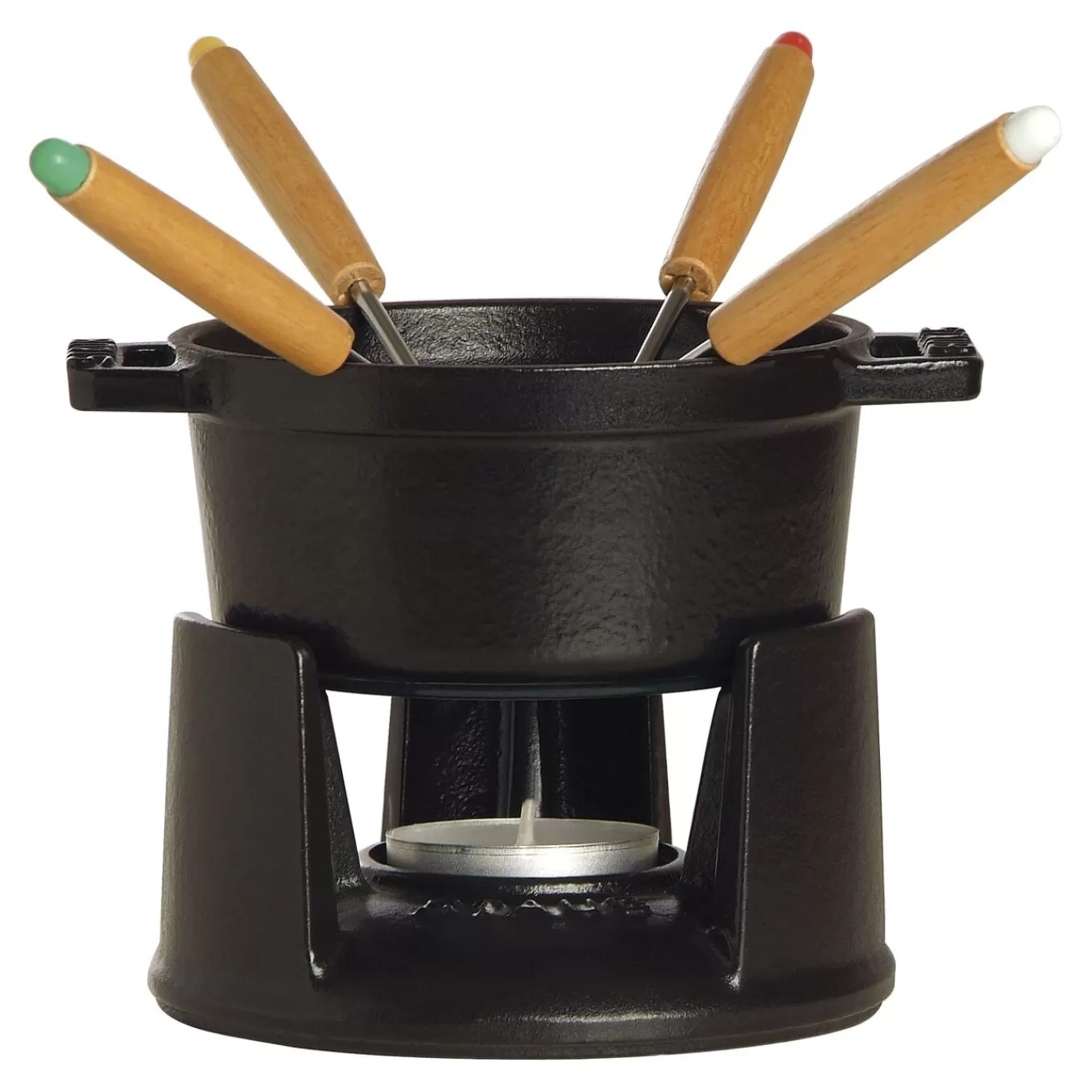 STAUB Fondue Sets*0.25-Qt Mini Chocolate Fondue Set, Black Matte