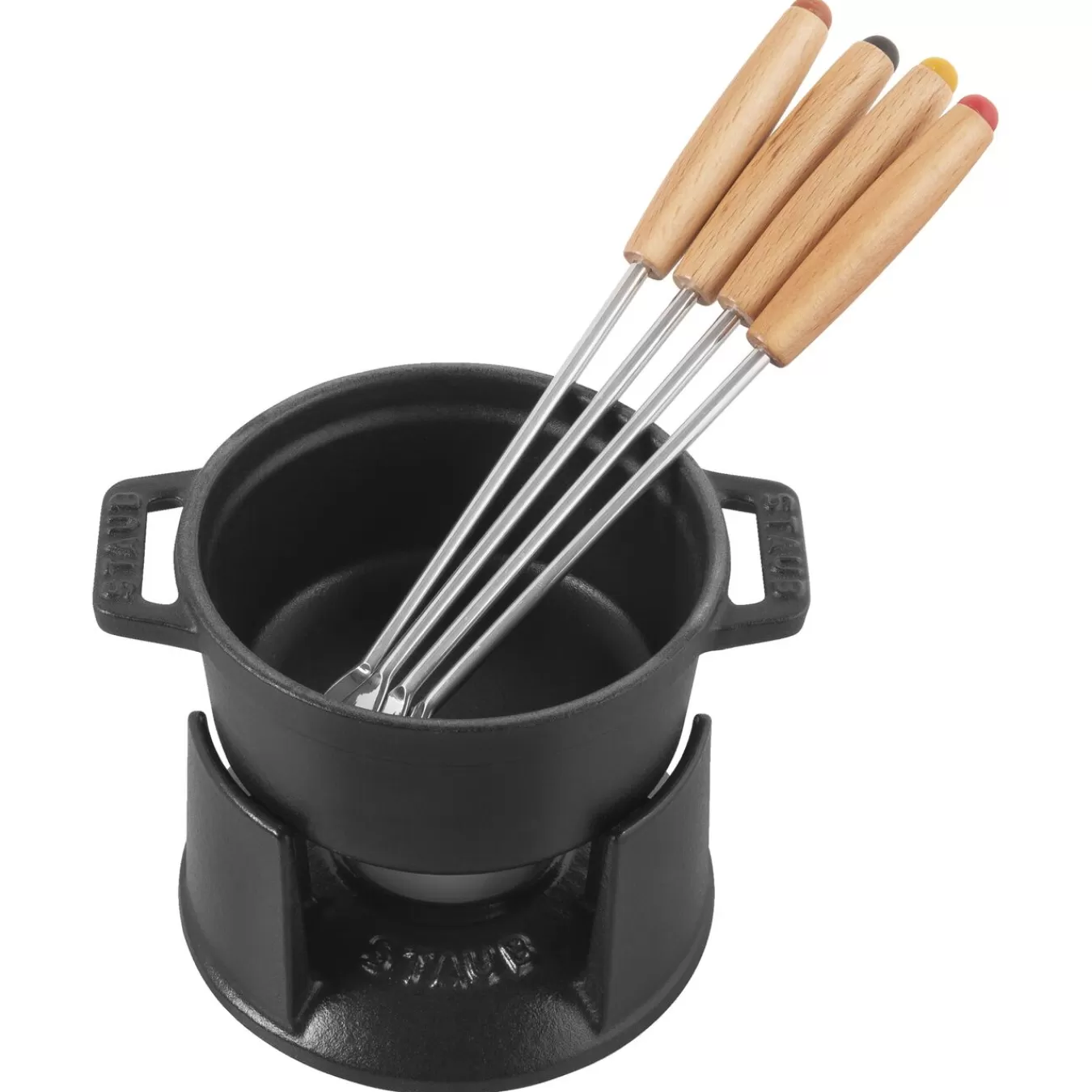 STAUB Fondue Sets*0.25-Qt Mini Chocolate Fondue Set, Black Matte