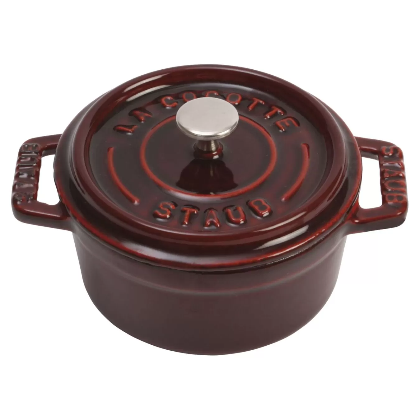 STAUB Dessert Bowls*0.275 Qt, Mini Round Cocotte, Grenadine