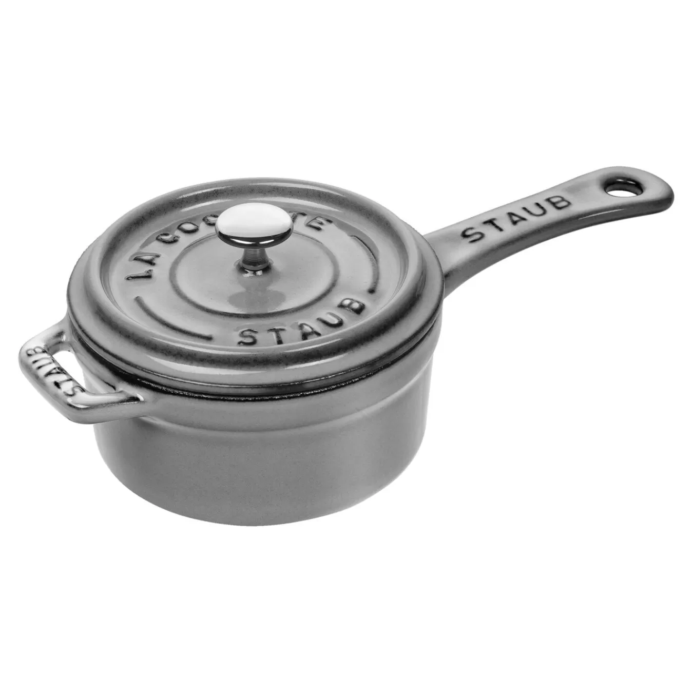 STAUB Saucepans*0.275 Qt Mini Saucepan - , Cast Iron Graphite Grey