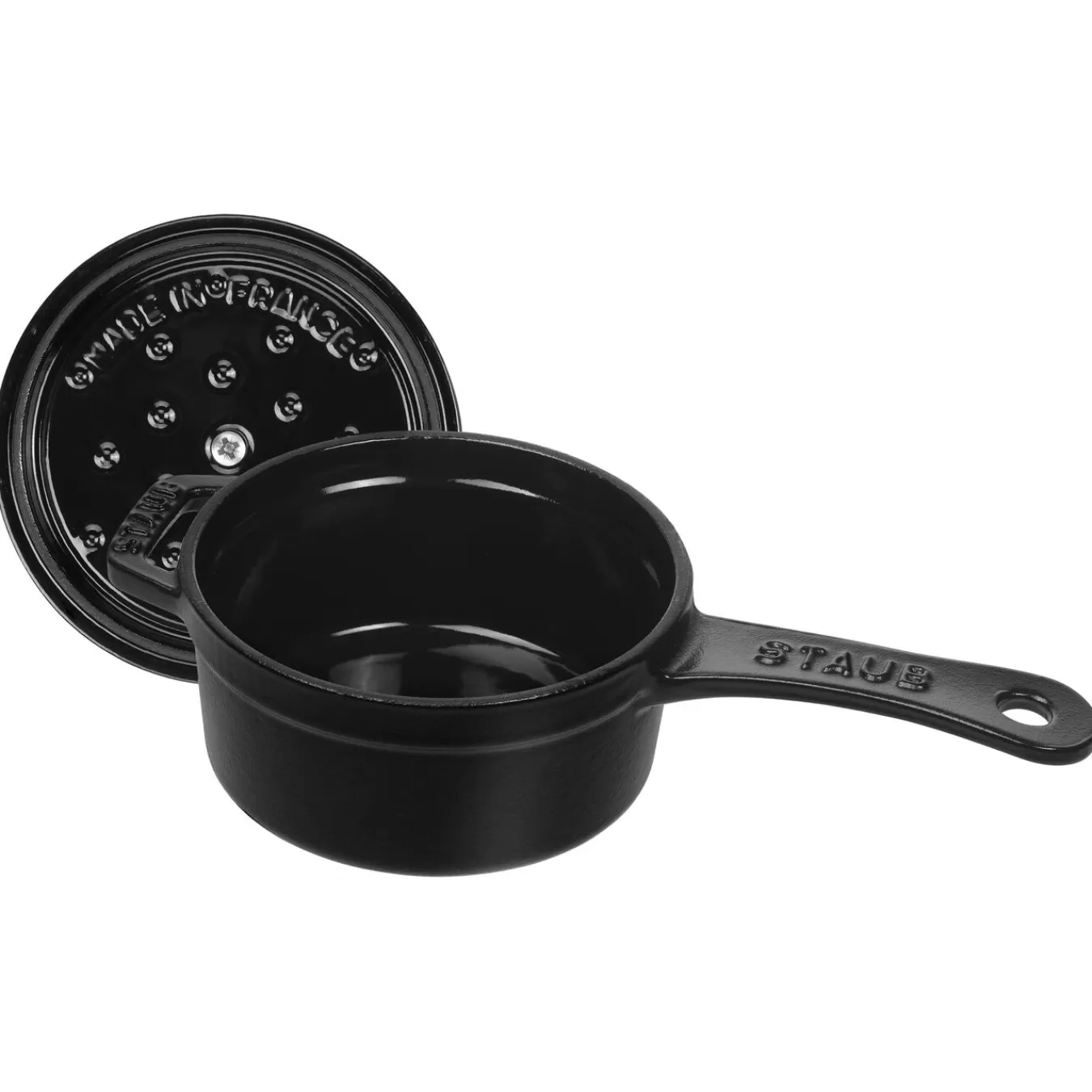 STAUB Saucepans*0.275 Qt Mini Saucepan - Black, Cast Iron Black Matte