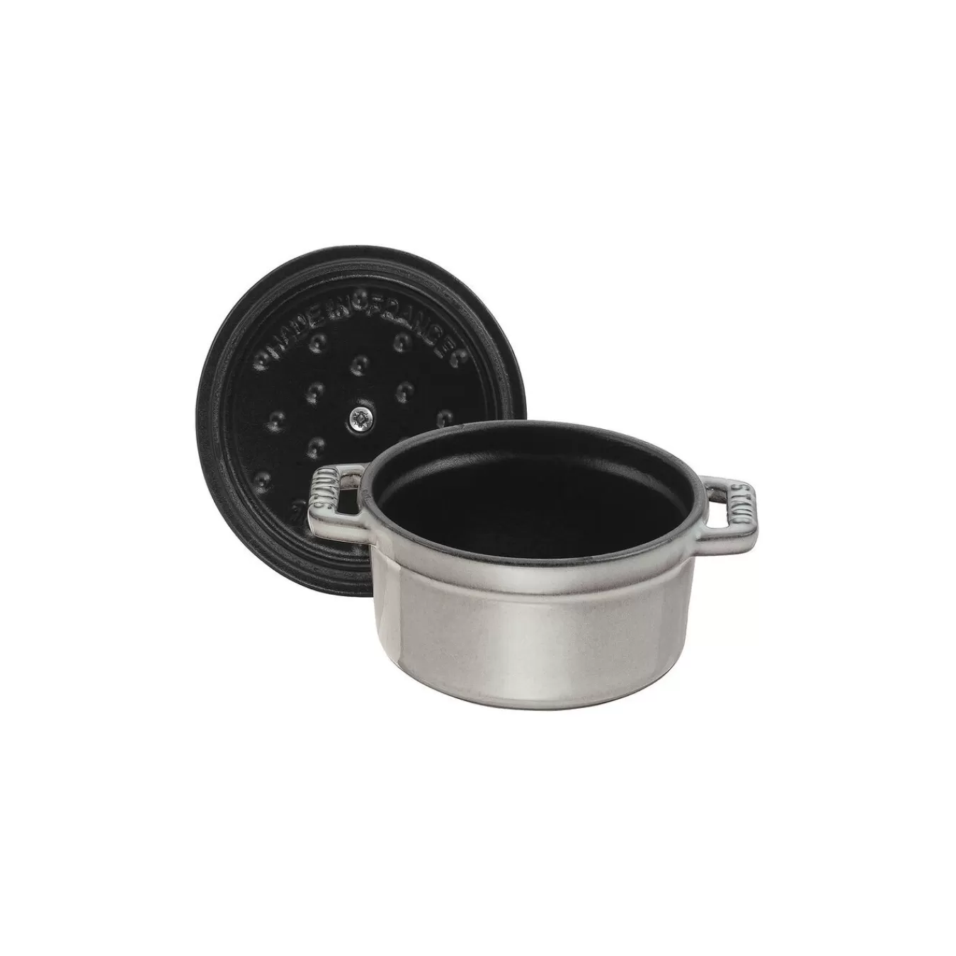 STAUB Dutch Ovens*0.425 Qt, Round, Cocotte, Graphite Grey