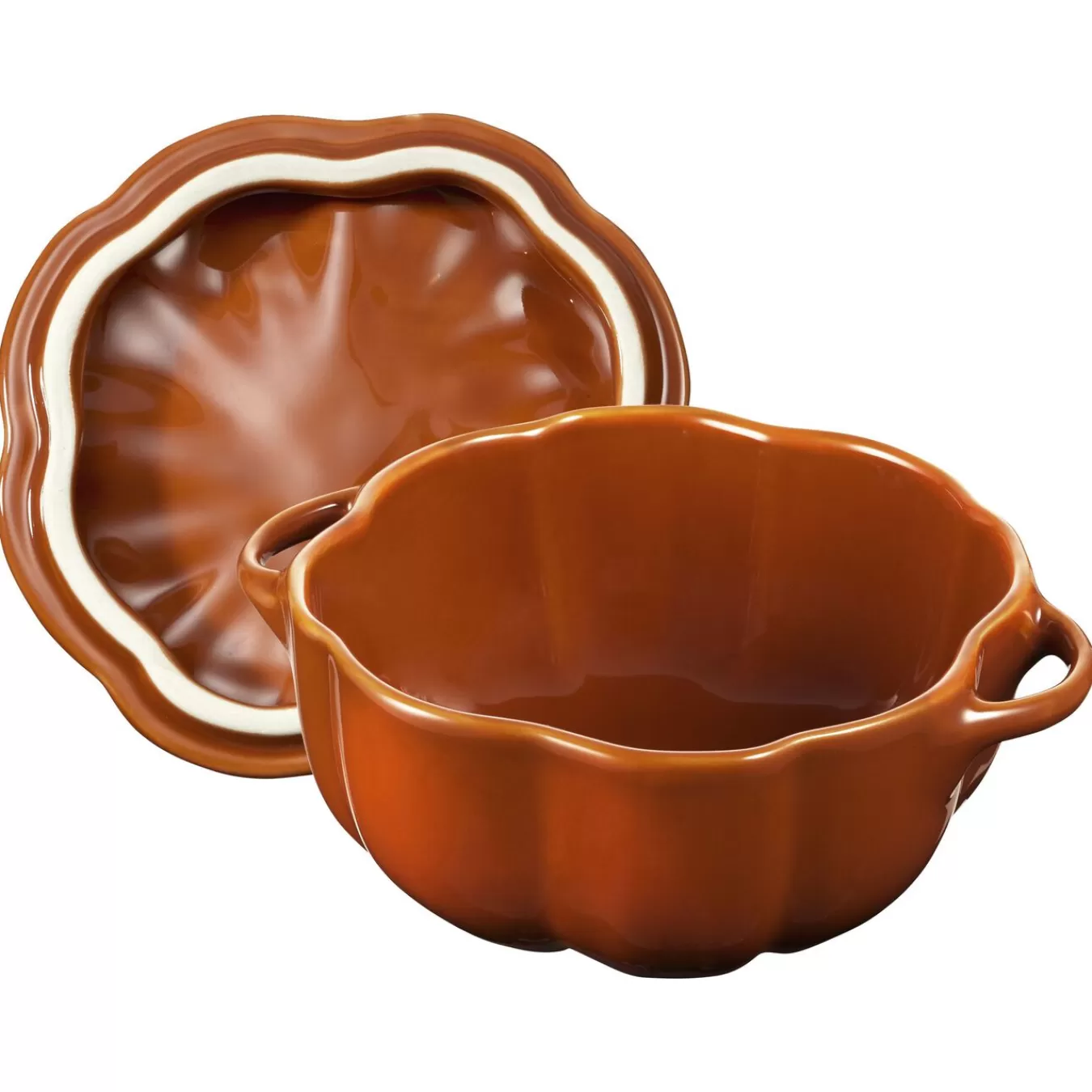 STAUB Specialty Cookware*0.525 Qt, Pumpkin, Petite Cocotte, Burnt Orange