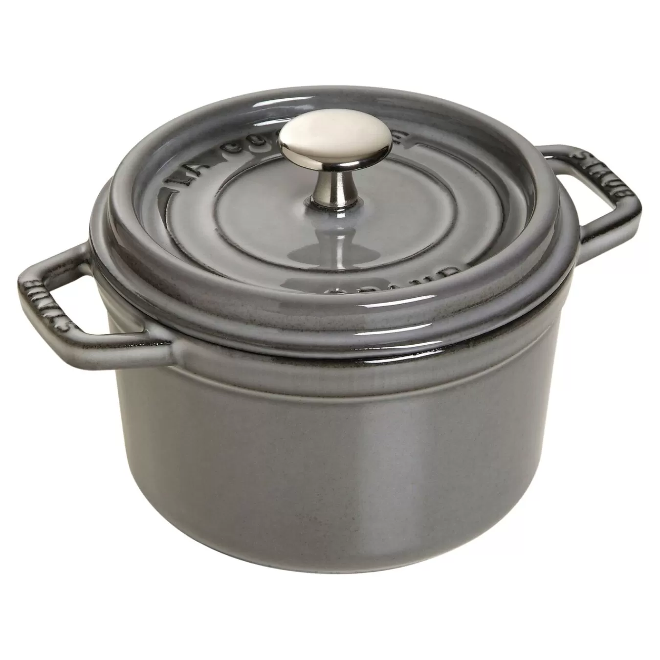 STAUB Dutch Ovens*0.85 Qt, Round, Cocotte, Graphite Grey