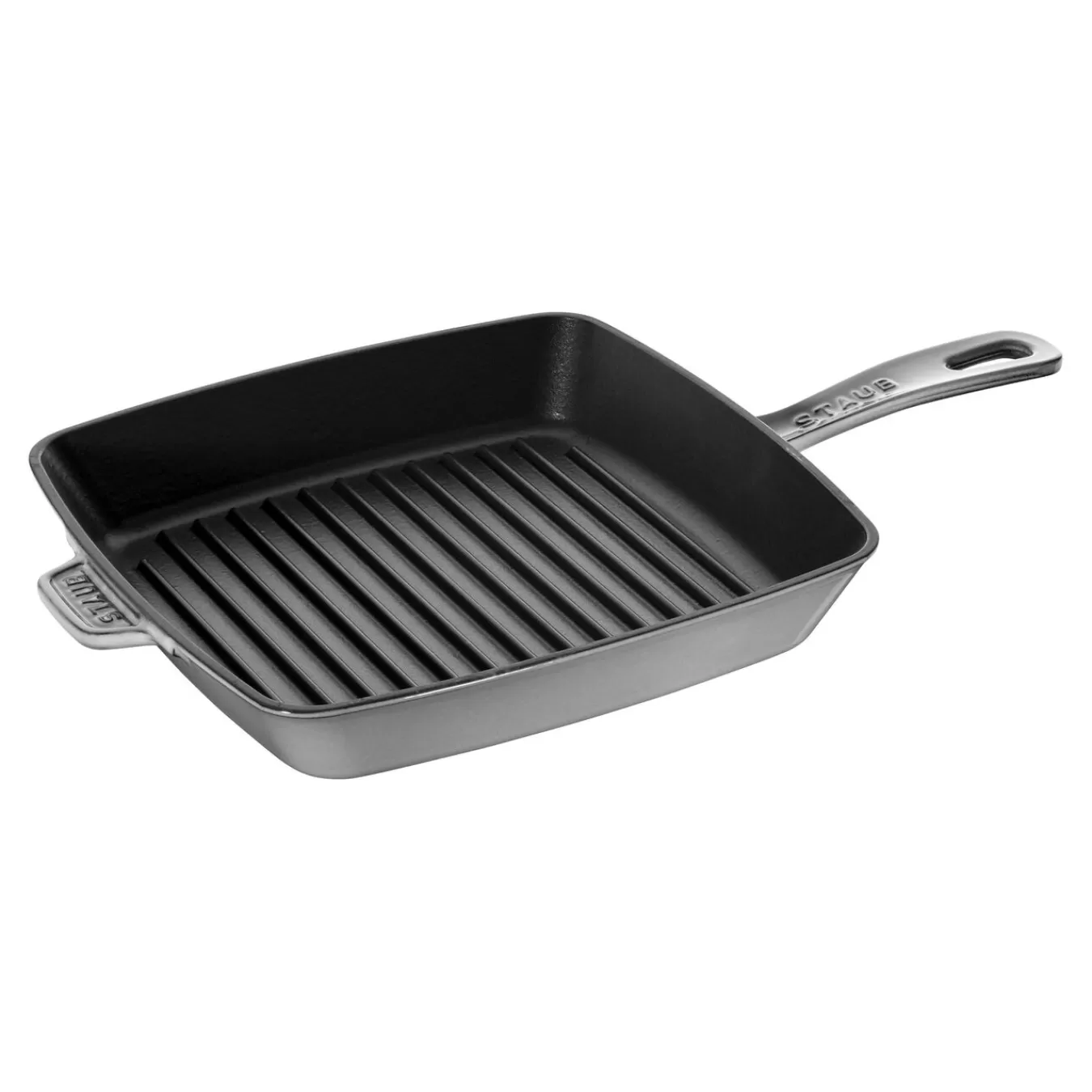 STAUB Grill Pans*10-Inch, Cast Iron, Square, Grill Pan, Graphite Grey