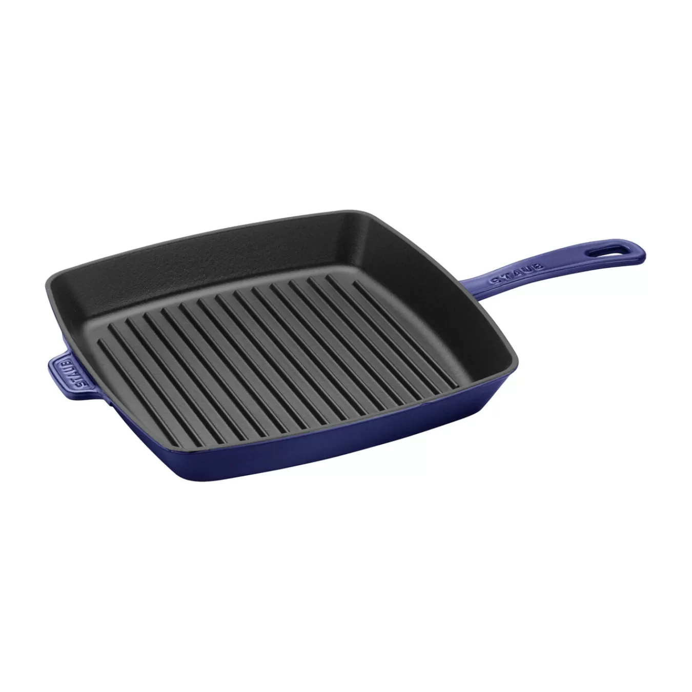 STAUB Grill Pans*10-Inch, Cast Iron, Square, Grill Pan, Dark Blue