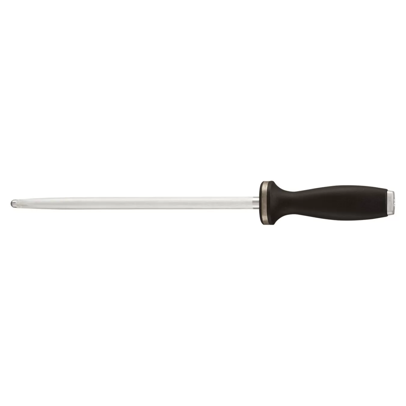 ZWILLING Knife Sharpeners*10-Inch, Sharpening Steel With Stainless Steel End Cap Black Matte