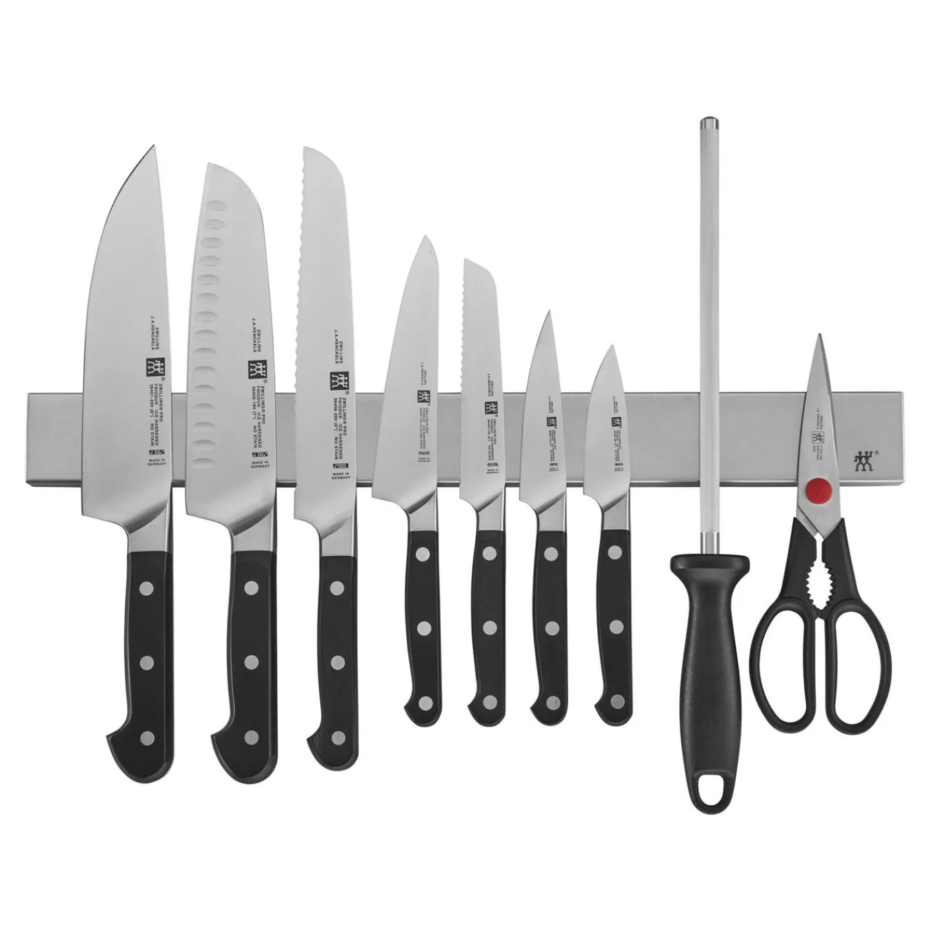 ZWILLING Knife Sets*10-Pc, Block Set With 17.5" Stainless Magnetic Knife Bar