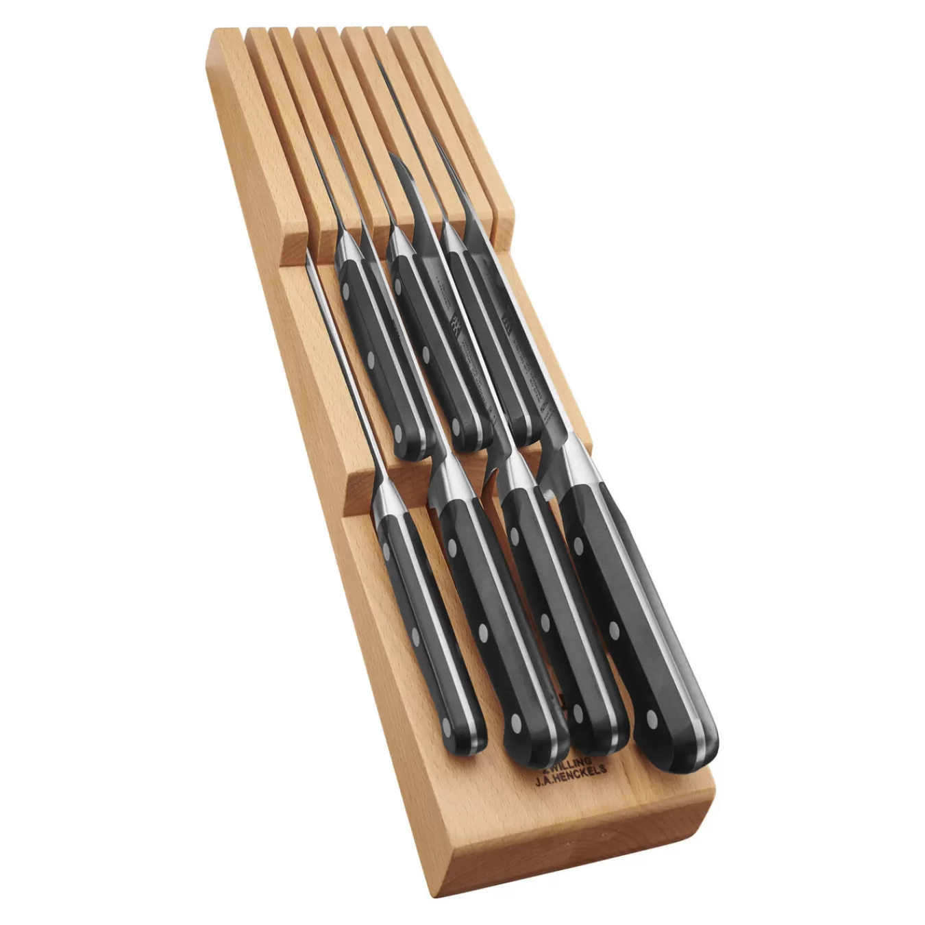 ZWILLING Knife Sets*10-Pc, Block Set With Beechwood In-Drawer Knife Tray, Natural