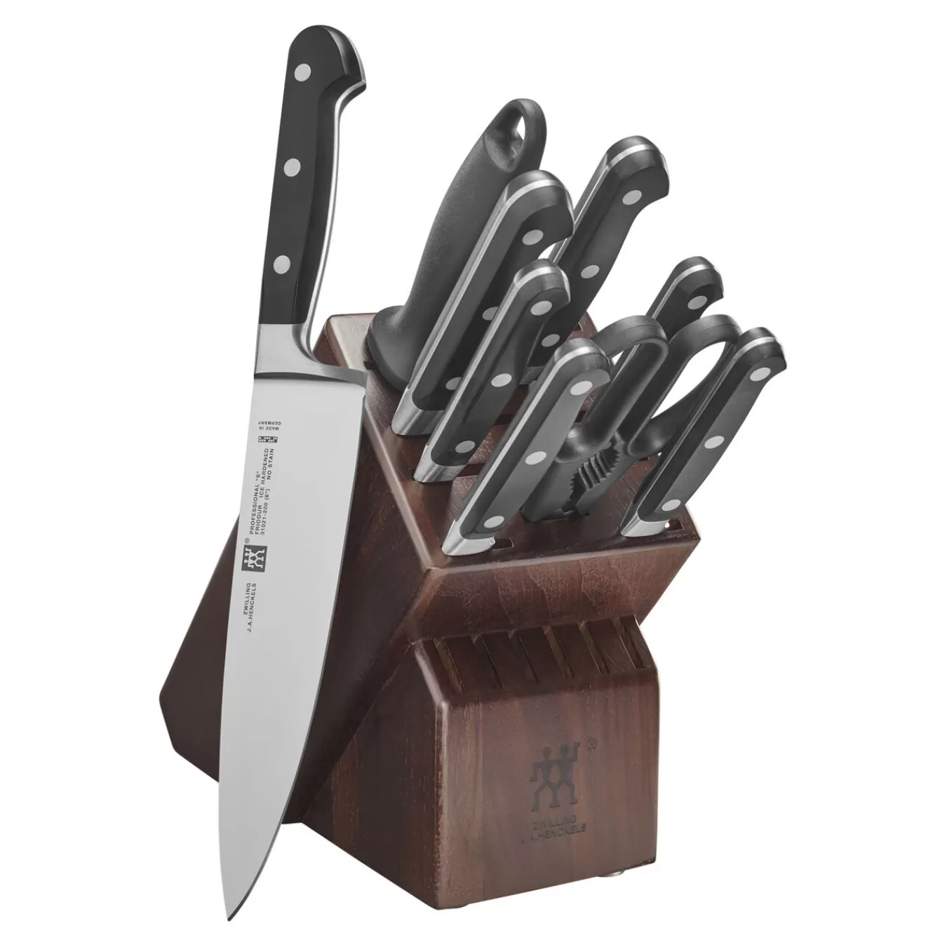 ZWILLING Knife Block Sets*10-Pc, Block Set Withblock, Walnut