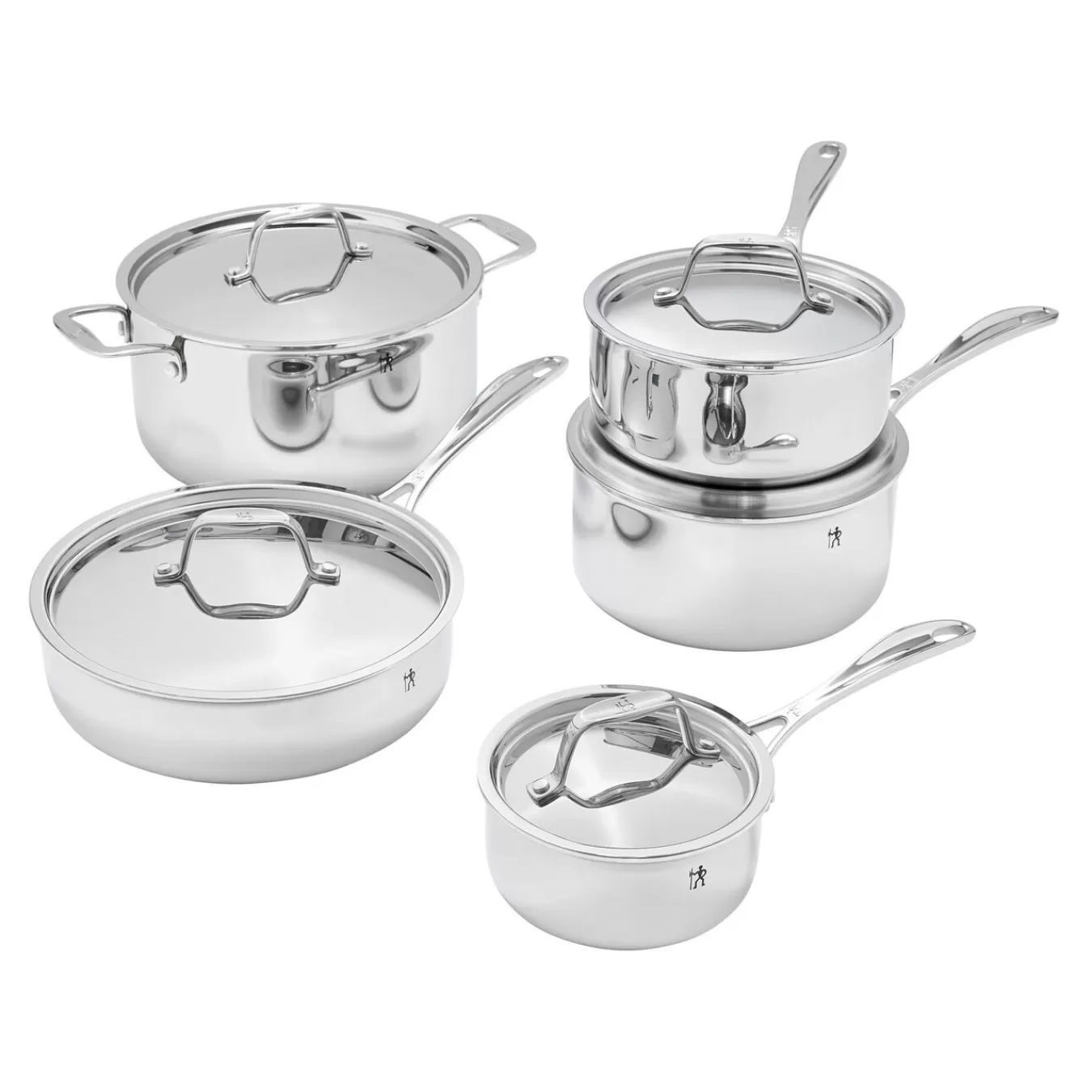 HENCKELS Cookware Sets*10-Pc Pot Set, 18/10 Stainless Steel Silver