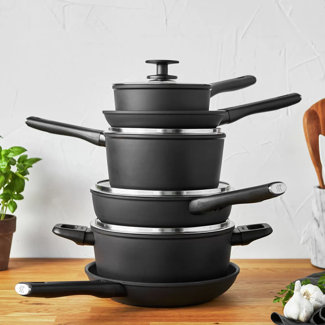 ZWILLING Cookware Sets*10-Pc, Pots And Pans Set Black Matte