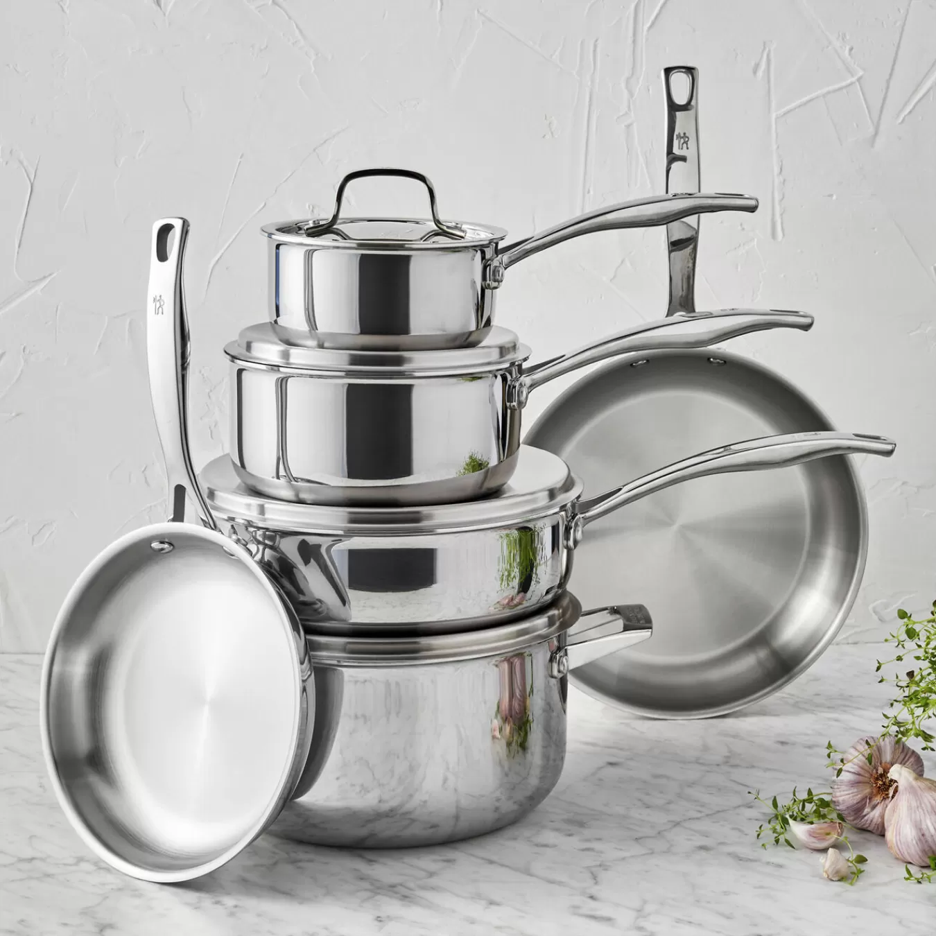 HENCKELS Cookware Sets*10-Pc, Pots And Pans Set Silver