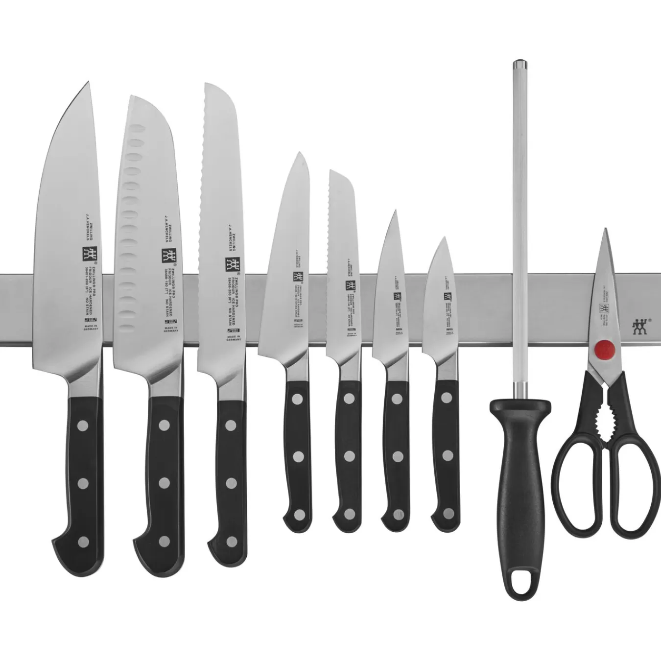 ZWILLING Knife Sets*10-Pc, Set With 17.5" Stainless Magnetic Knife Bar