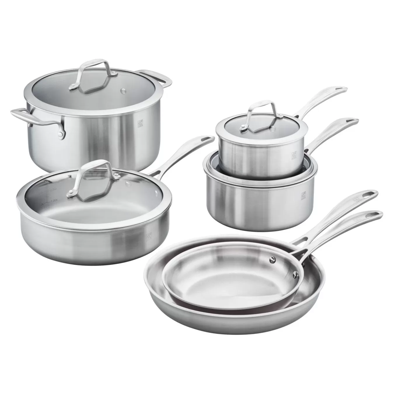 ZWILLING Cookware Sets*10-Pc, Stainless Steel, Cookware Set Silver