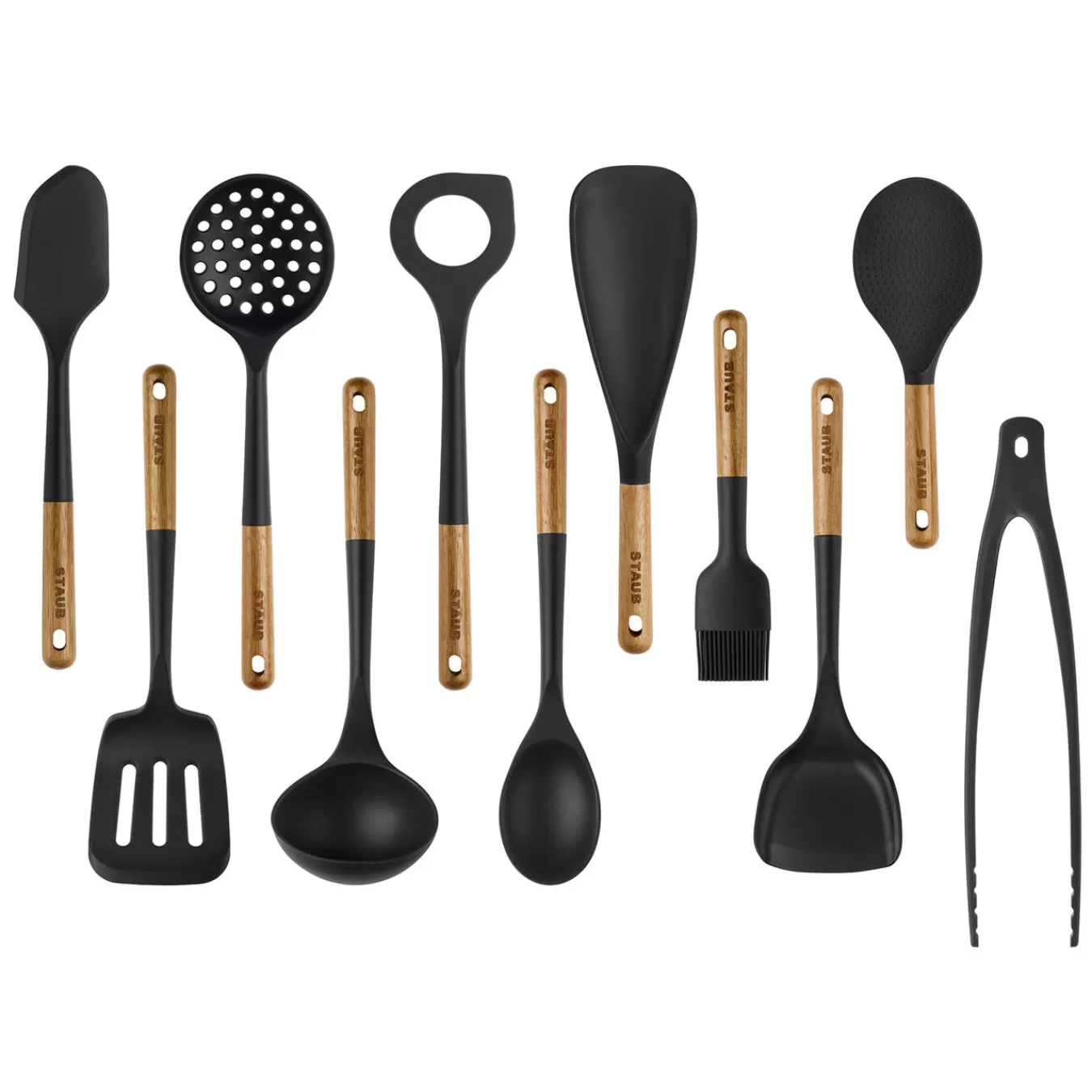 STAUB Kitchen Utensil Sets*11-Pc Complete Set, Silicone Black Matte