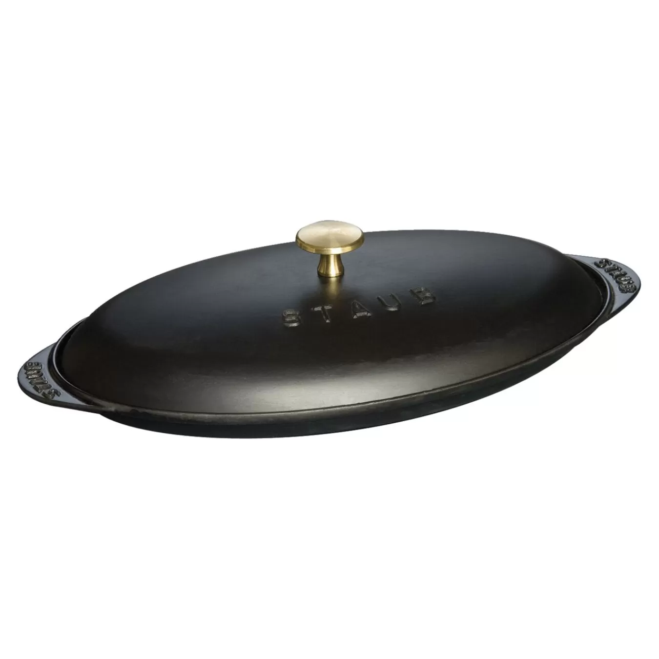 ZWILLING Specialty Cookware*12.25 Inch, Oval, Covered Fish Pan, Black Matte