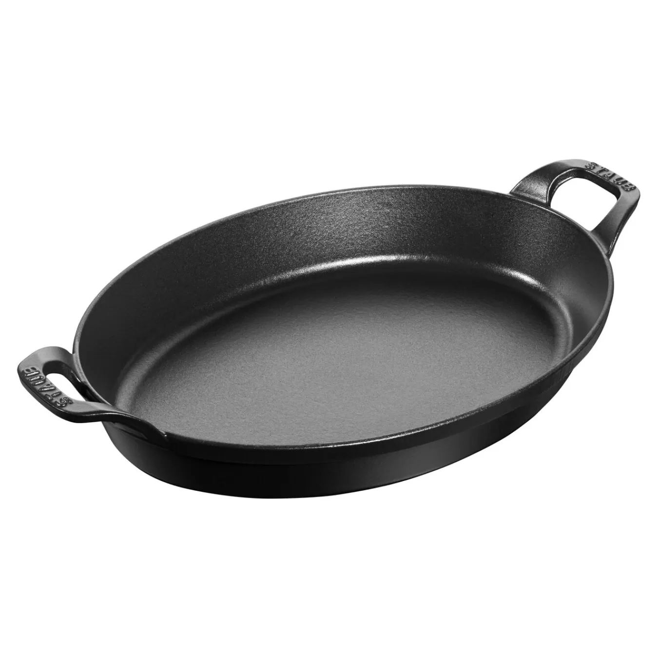 STAUB Baking Dishes*12.5-Inch, Oval, Baking Dish, Black Matte