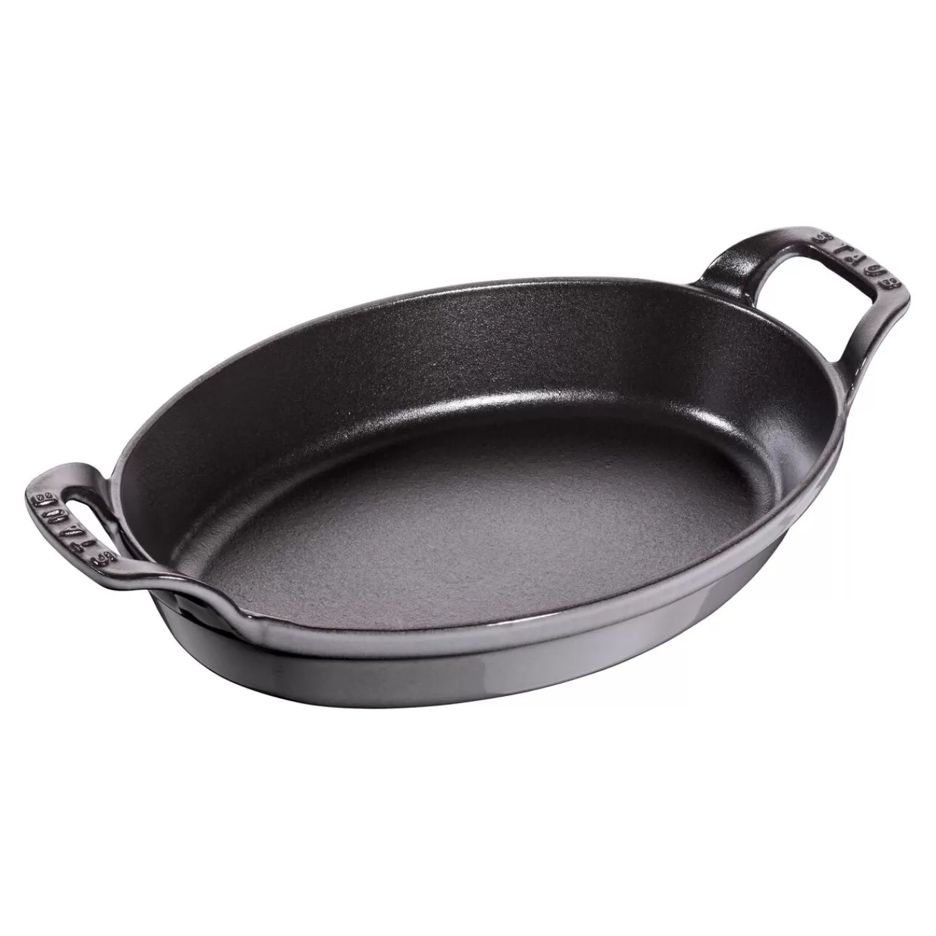 STAUB Baking Dishes*12.5-X 9.06 Inch, Oval, Baking Dish, Graphite Grey