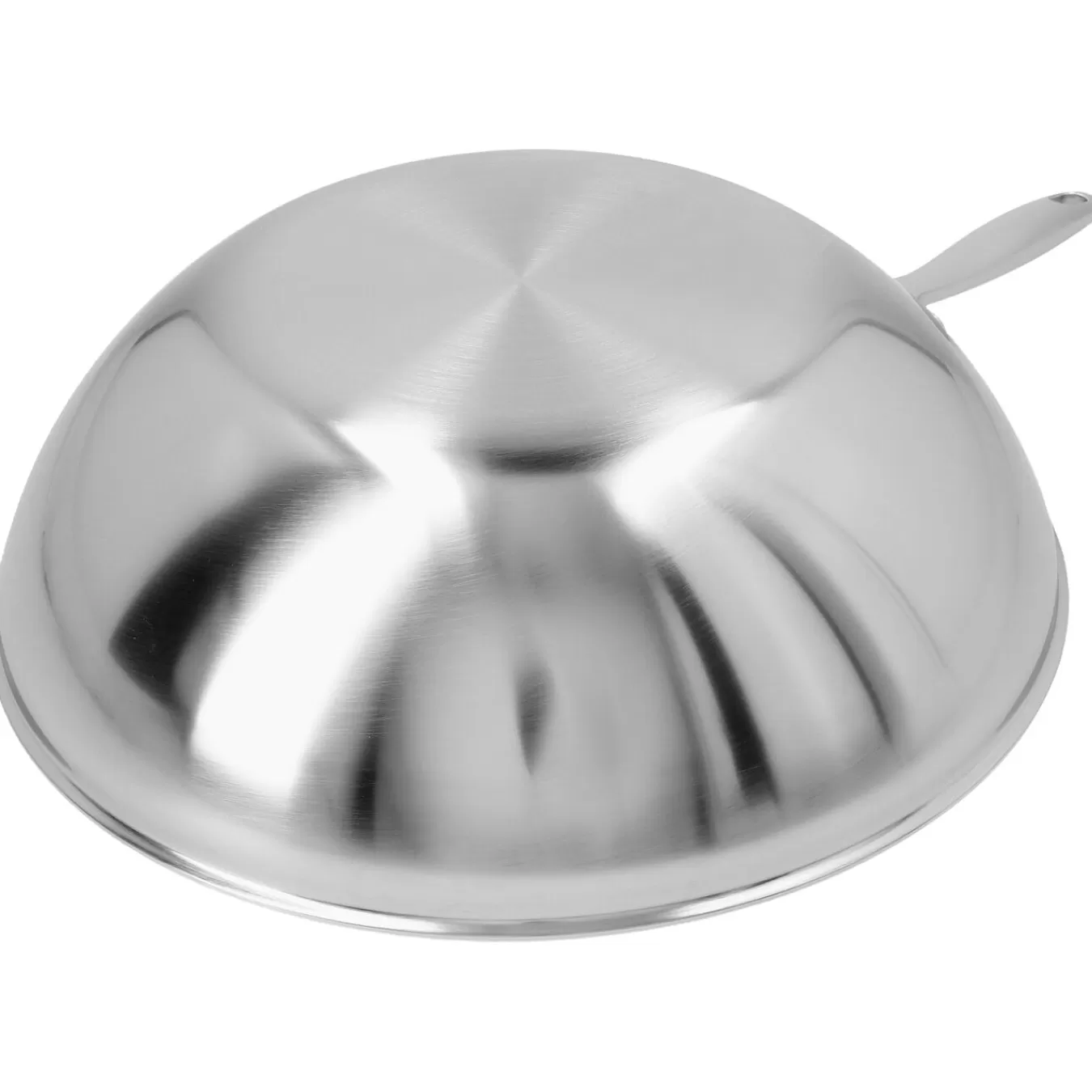 DEMEYERE Woks*12-Inch, 18/10 Stainless Steel, Flat Bottom Wok, Silver