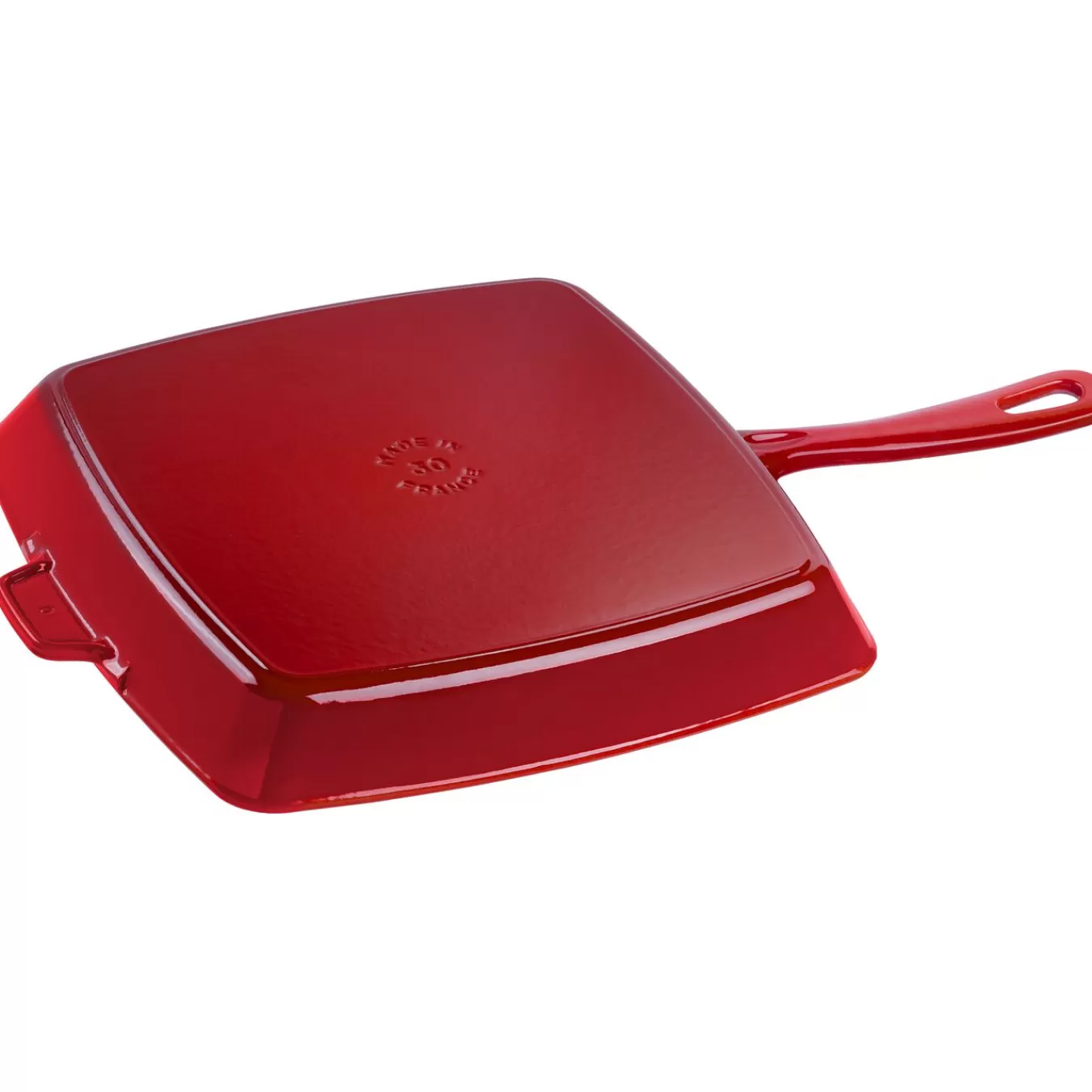 STAUB Grill Pans*12-Inch, Cast Iron, Square, Grill Pan, Cherry