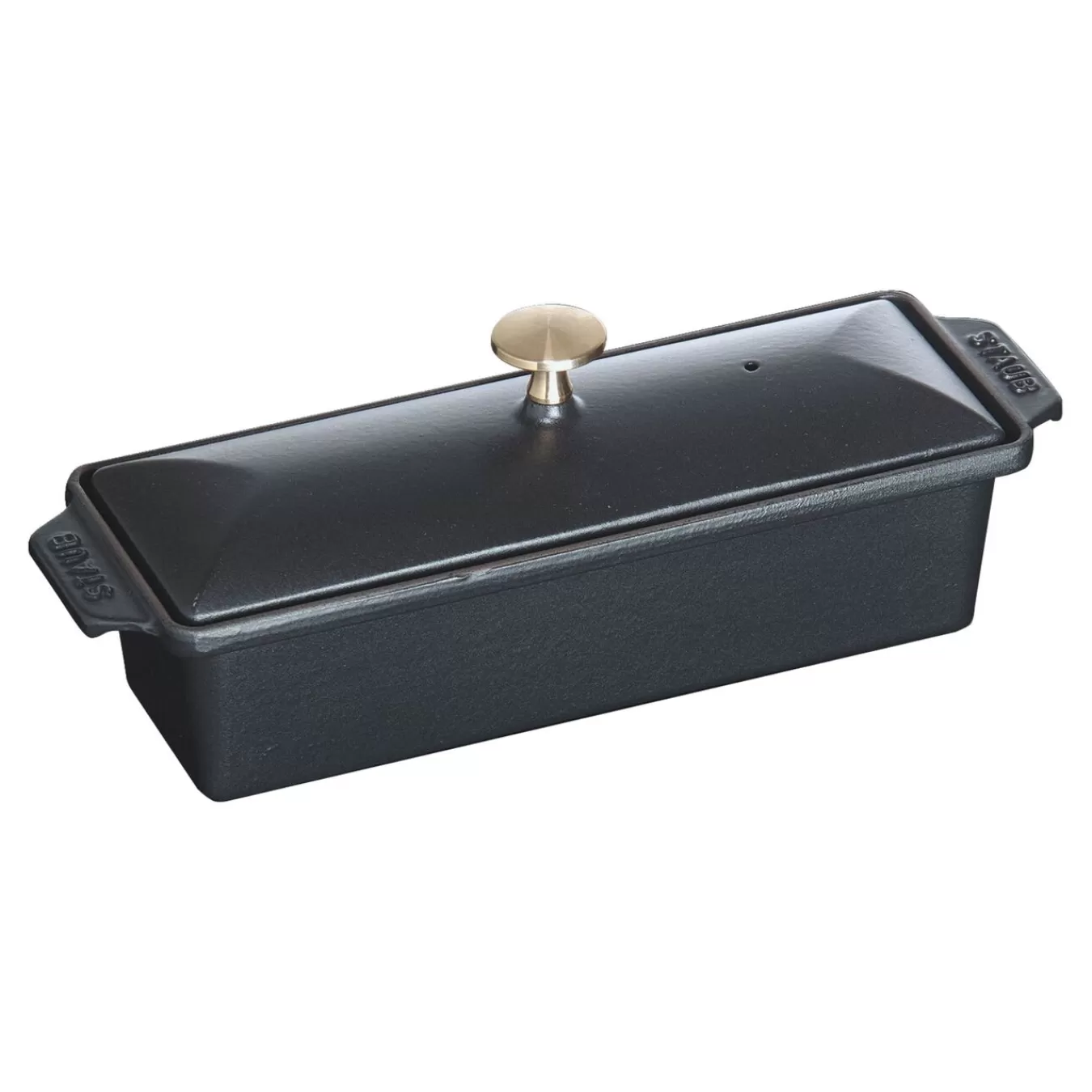 STAUB Specialty Cookware*12-Inch Large Terrine, Rectangular Black Matte