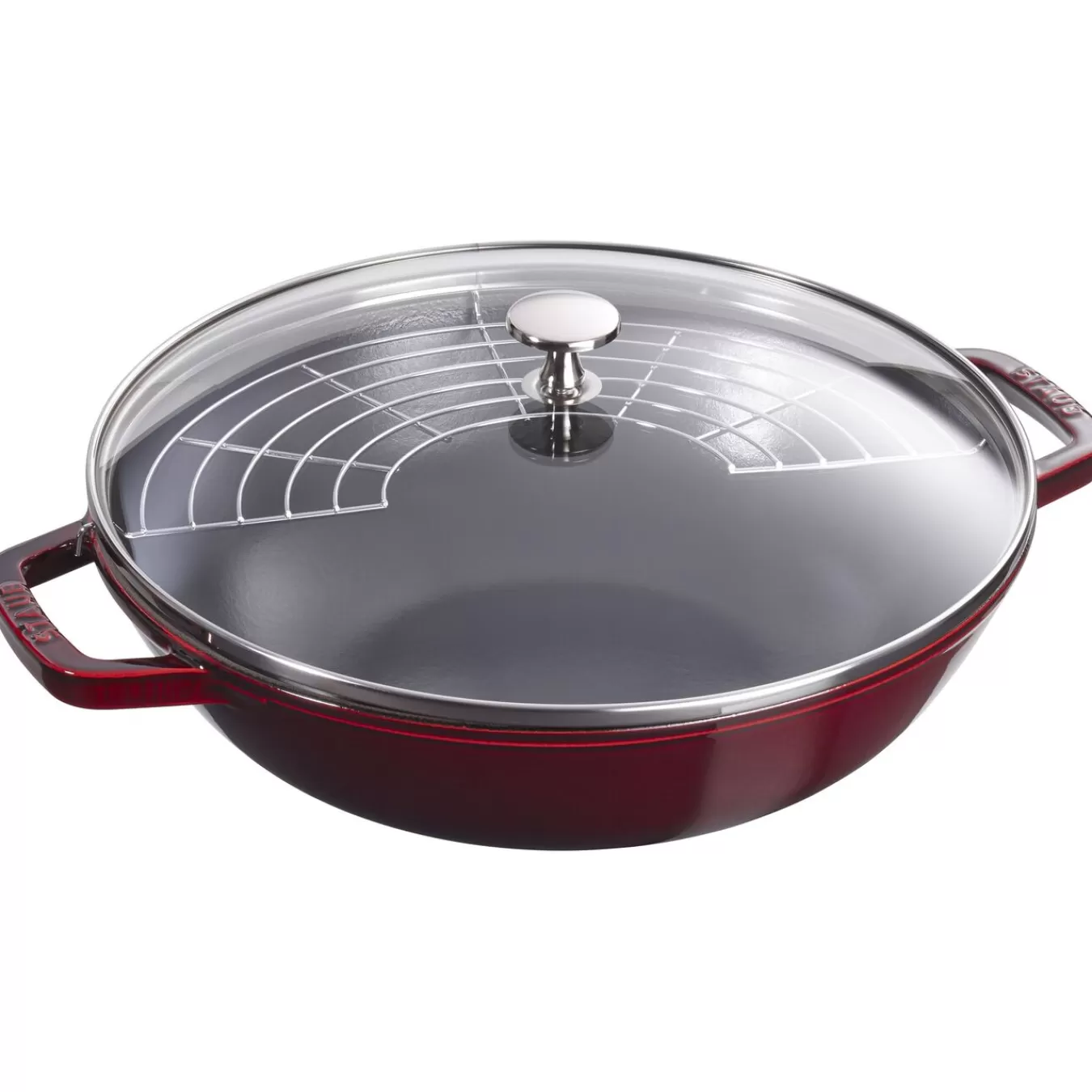 STAUB Woks*12-Inch, Perfect Pan, Grenadine