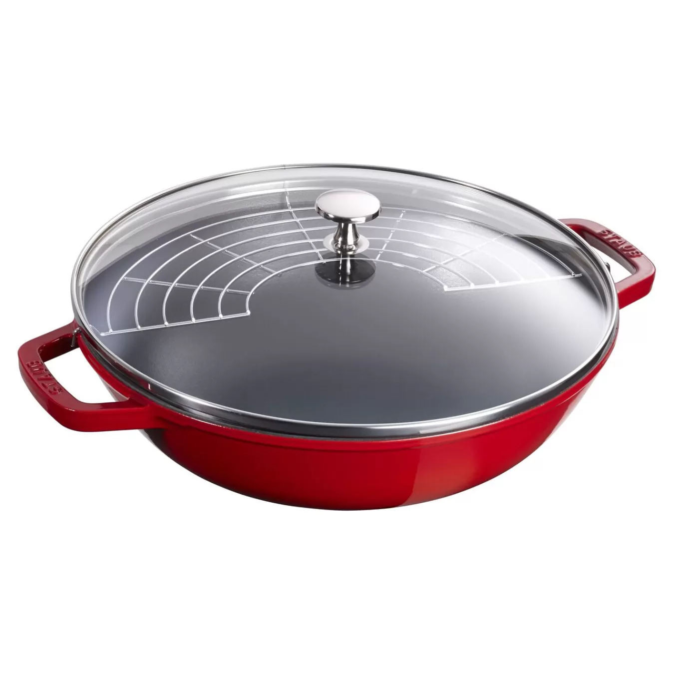 STAUB Woks*12-Inch, Perfect Pan, Cherry