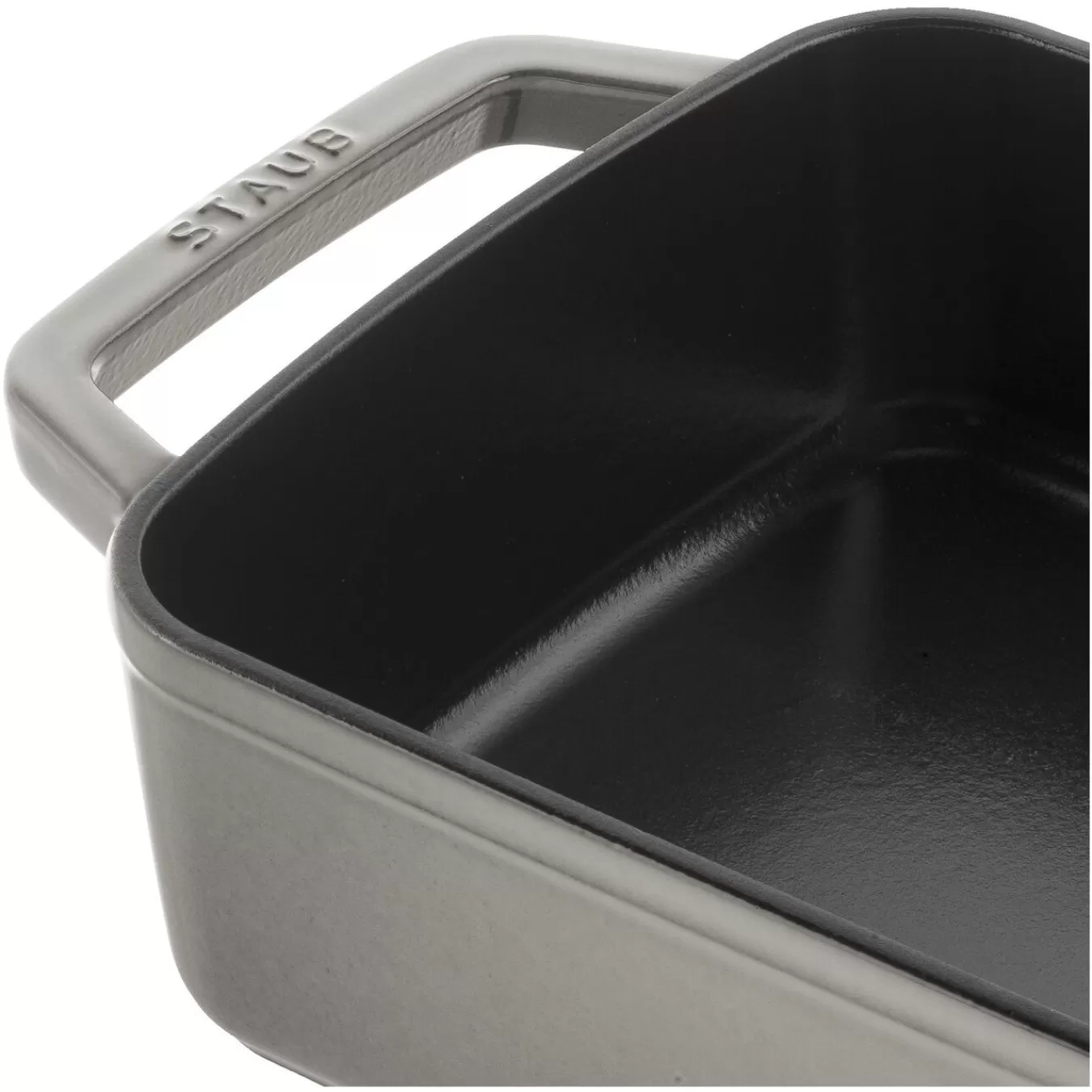 STAUB Roasting Pans*12-X 7.87 Inch, Rectangular, Roasting Pan, Graphite Grey