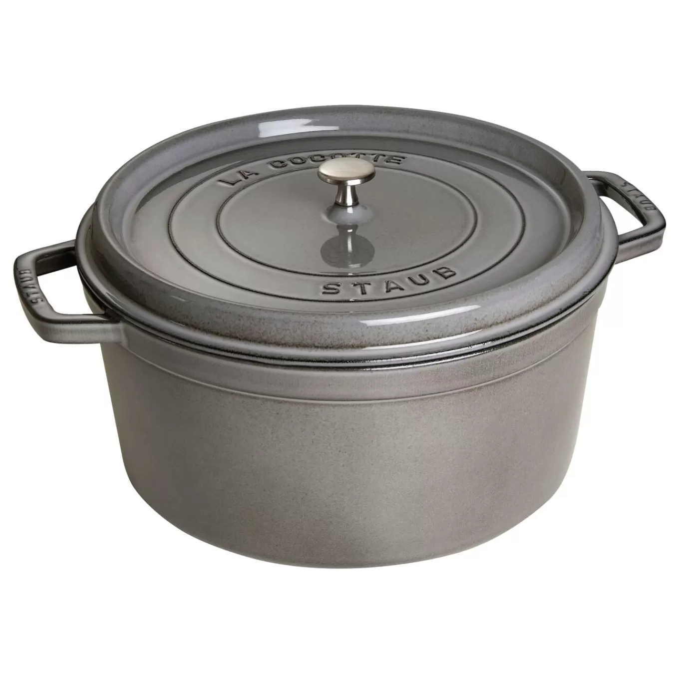 STAUB Dutch Ovens*13.25 Qt, Round, Cocotte, Graphite Grey