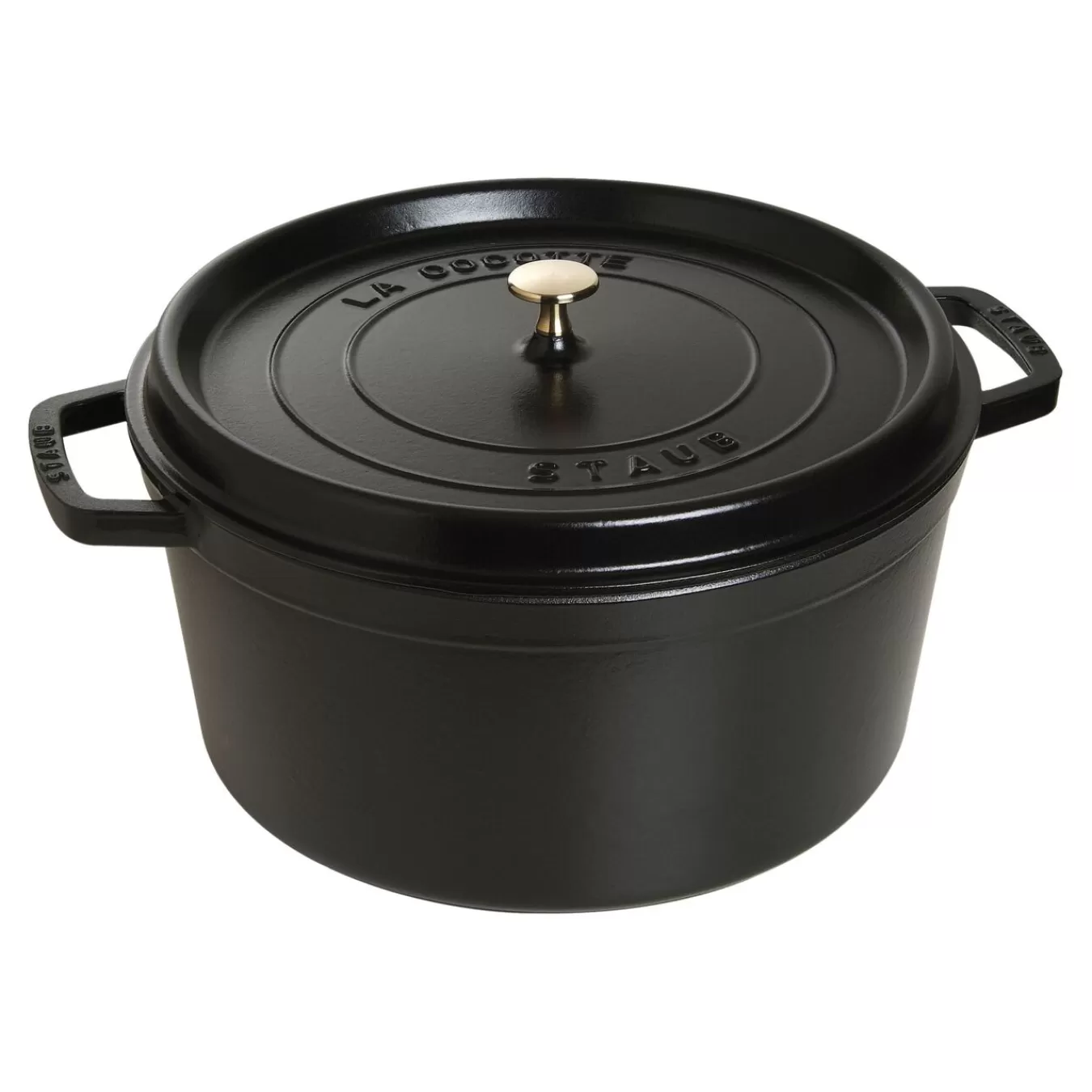 STAUB Dutch Ovens*13.25 Qt, Round, Cocotte, Black Matte