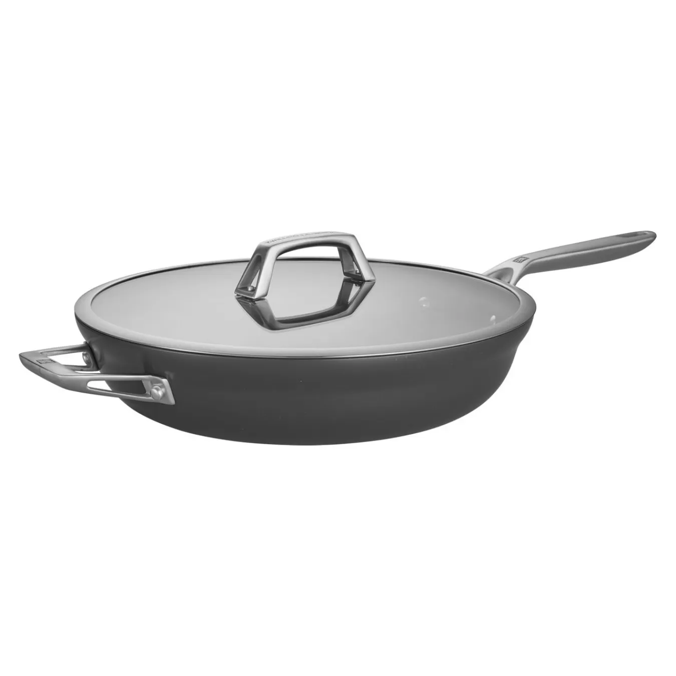 ZWILLING Skillets*13-Inch, Aluminum, Non-Stick, Hard Anodized Deep Fryer Black Matte