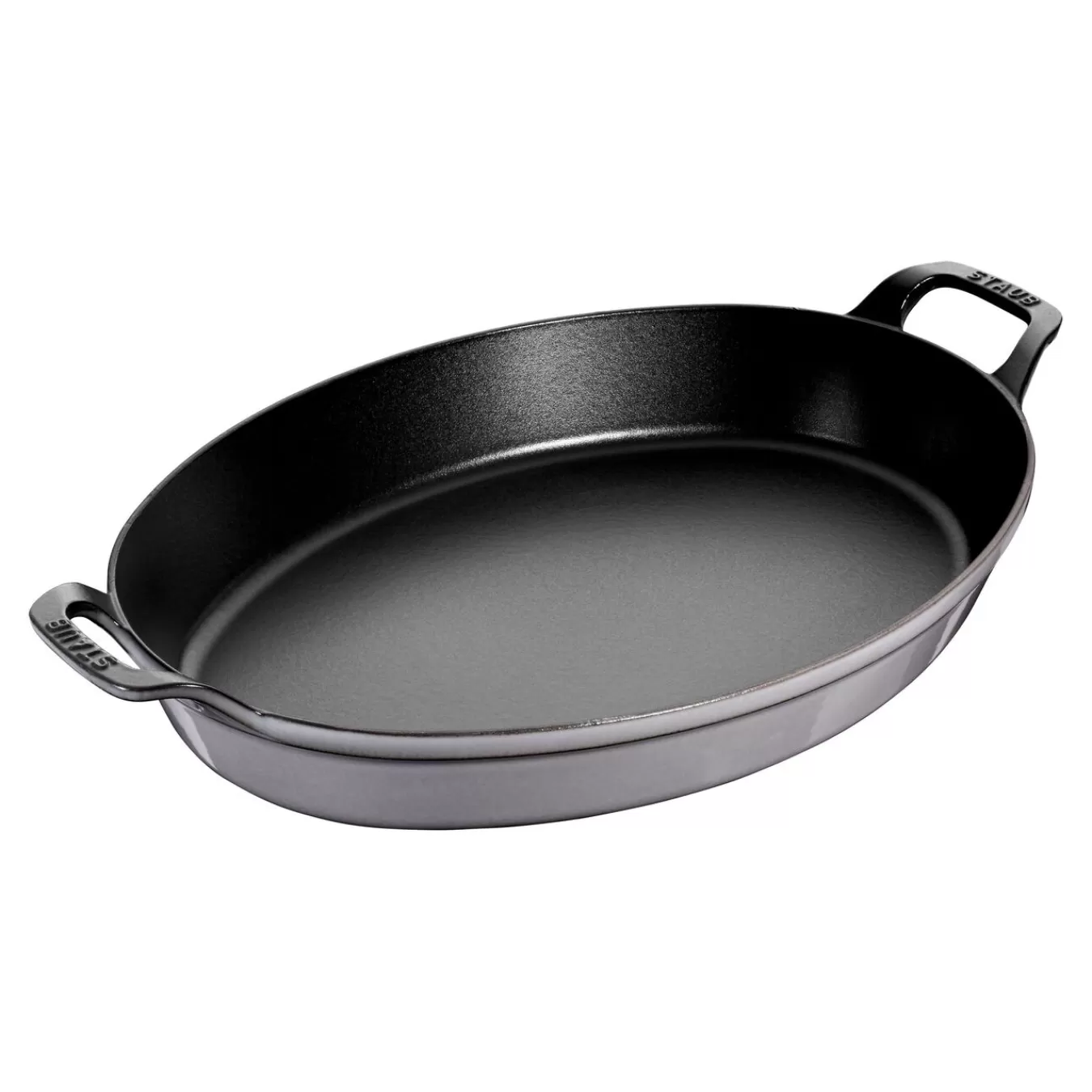 STAUB Baking Dishes*14.5-X 11.02 Inch, Oval, Baking Dish, Graphite Grey