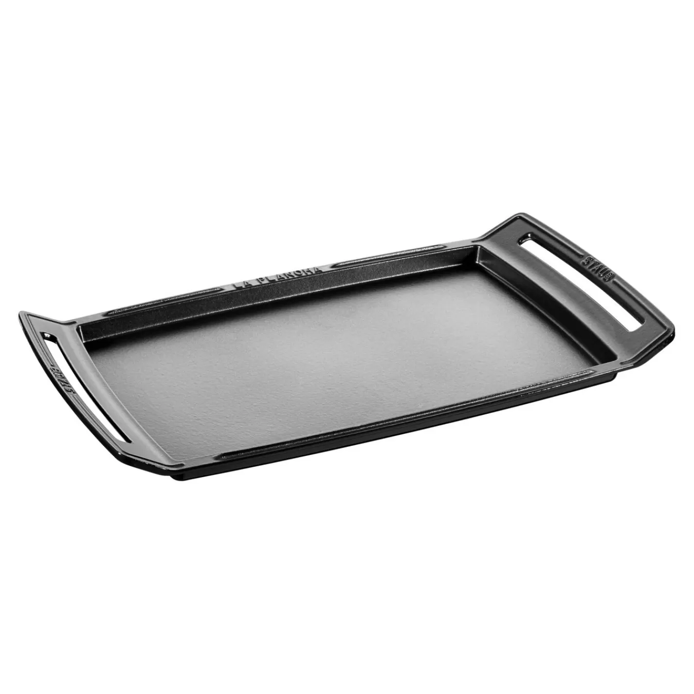 STAUB Specialty Cookware*18.25 Inch X 9.5-Inch, Double Burner Griddle / Plancha Black Matte