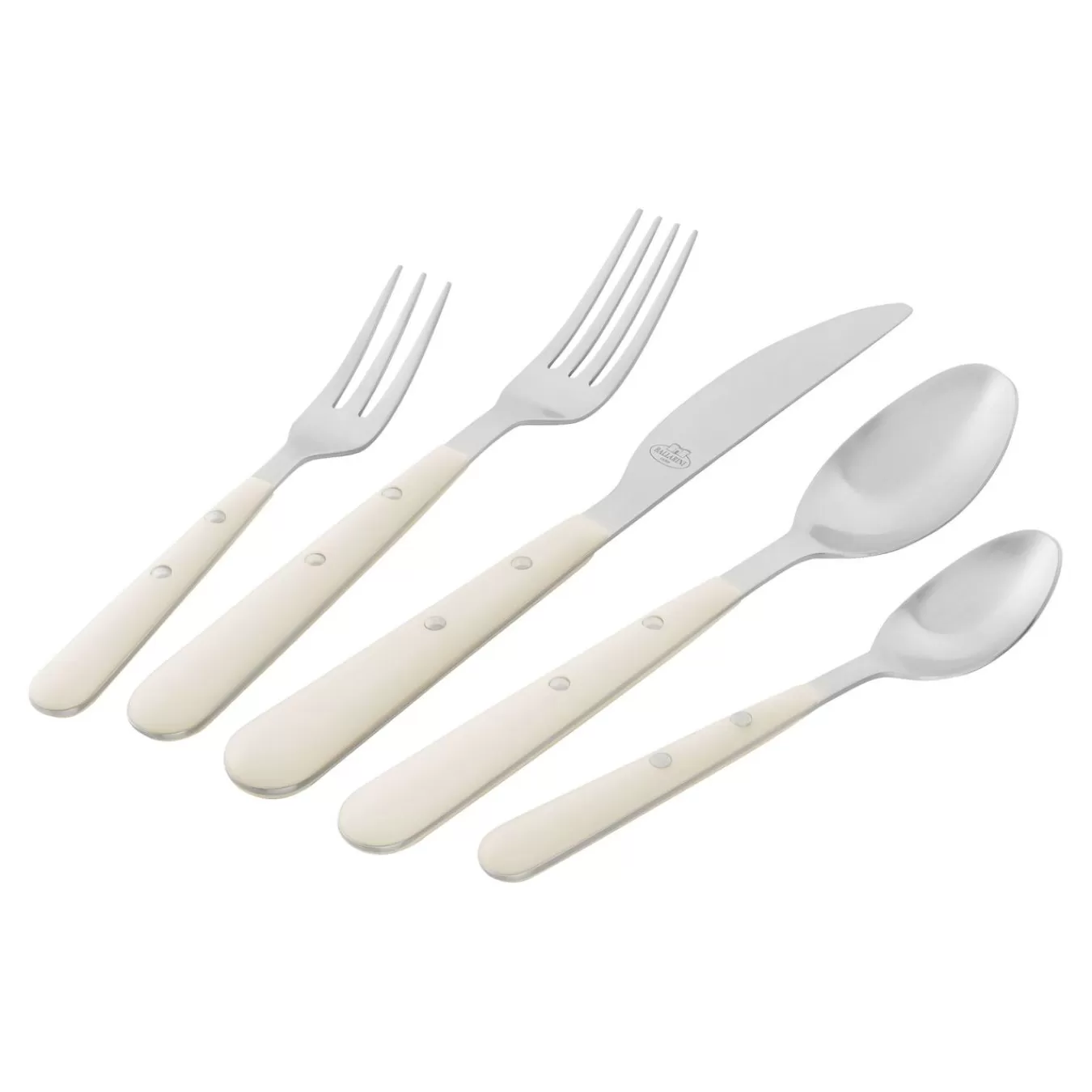 Ballarini Flatware Sets*20-Pc, Matte, Flatware Set, Cream