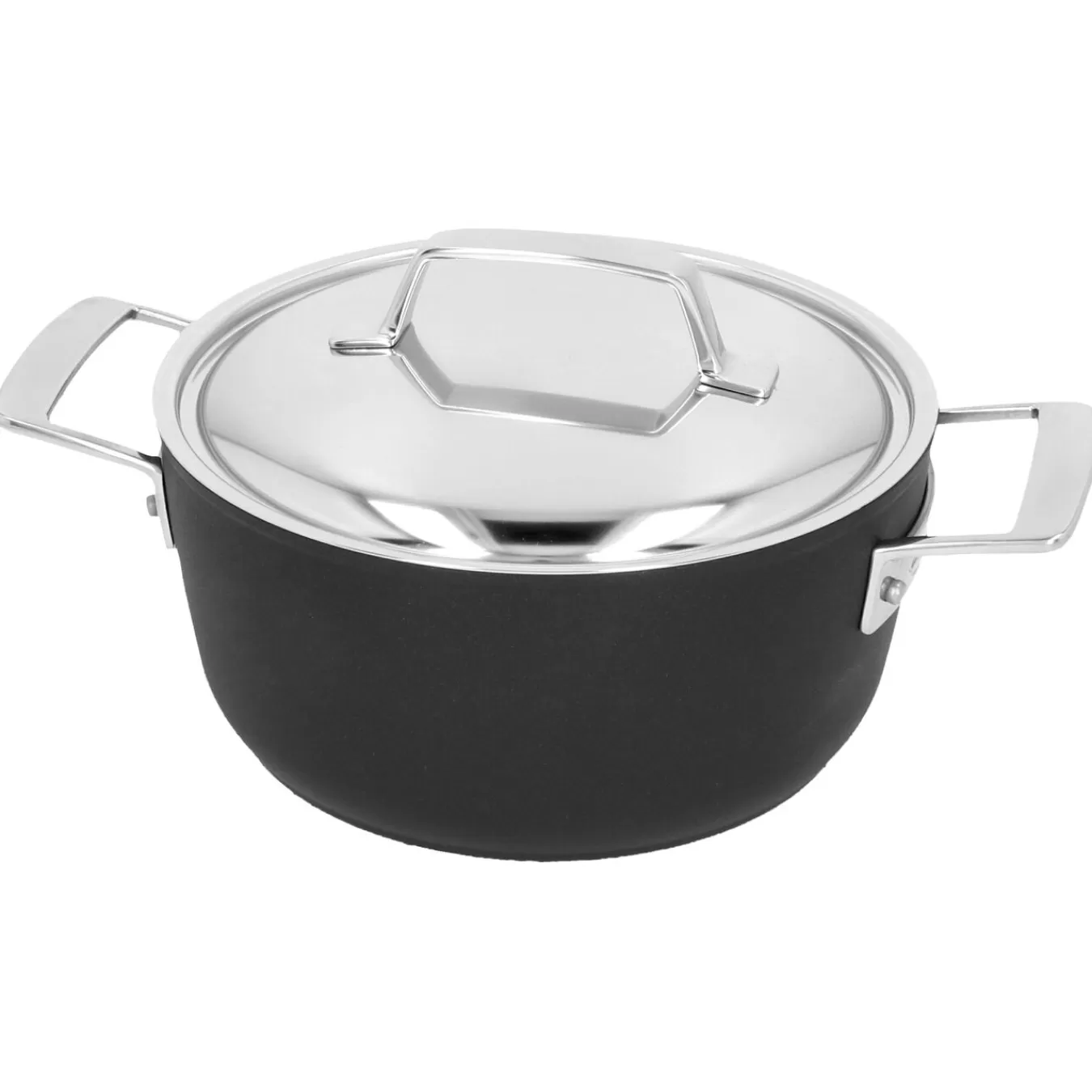 DEMEYERE Stew Pots*2.6 Qt, Aluminum, Nonstick Dutch Oven Black Matte