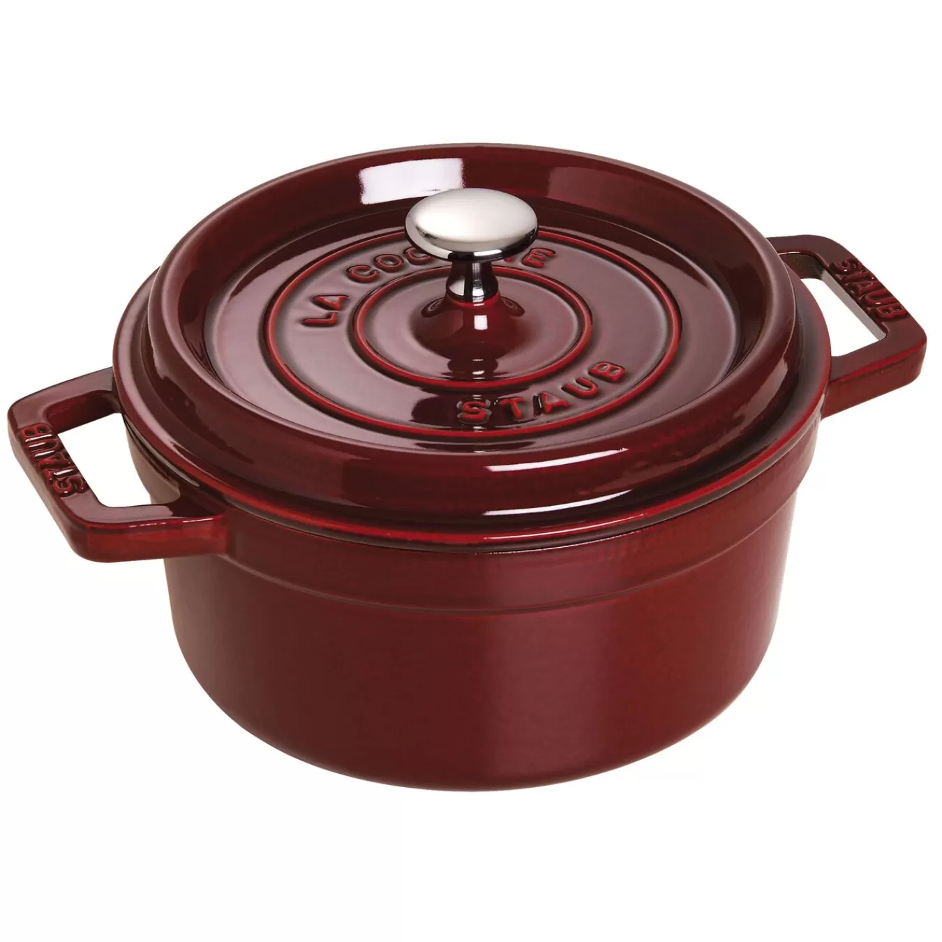 STAUB Dutch Ovens*2.75 Qt, Round, Cocotte, Grenadine