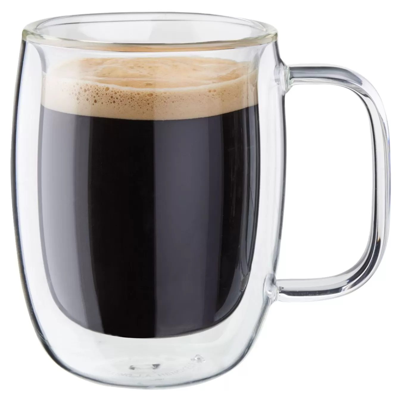 ZWILLING Glassware*2-Pc Double  Espresso Glass Mug Set, Double Wall Transparent