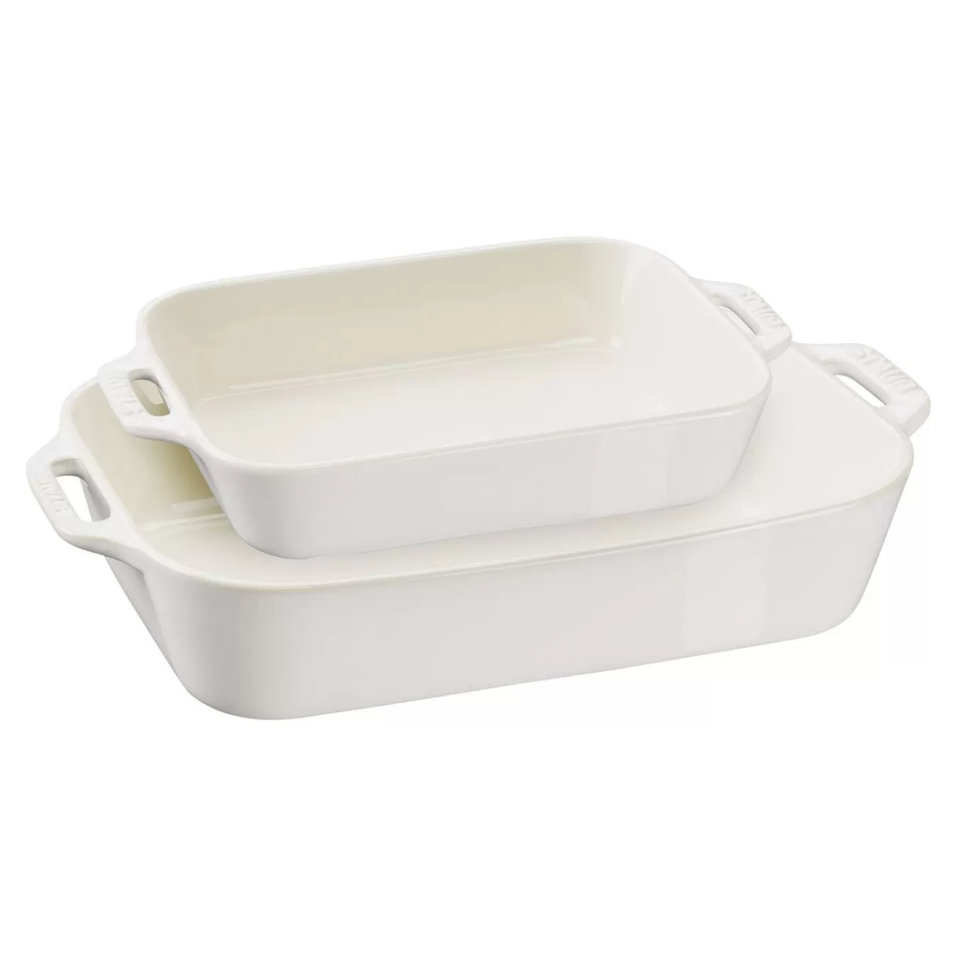 STAUB Baking Dishes*2-Pc, Rectangular Baking Dish Set, Ivory-White