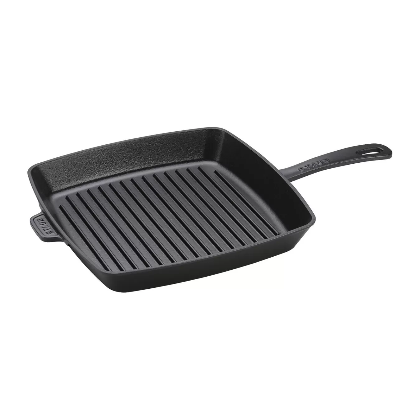 STAUB Grill Pans*2-Pc, Square, 12" Grill Pan & Press Set, Black Matte