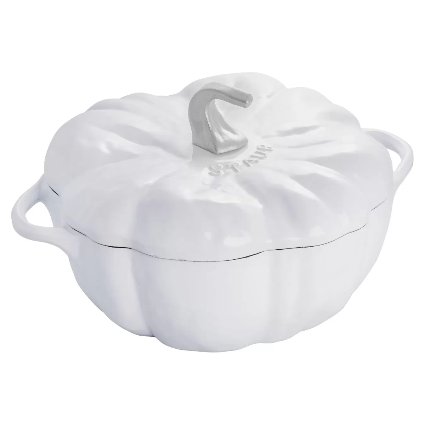 STAUB Specialty Cookware*3.5 Qt, Pumpkin, Cocotte, White