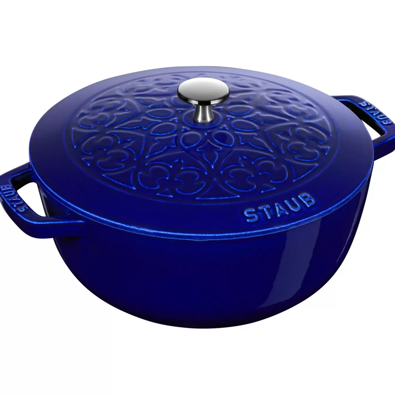 STAUB French Ovens*3.75 Qt, Essential French Oven Lilly Lid, Dark Blue