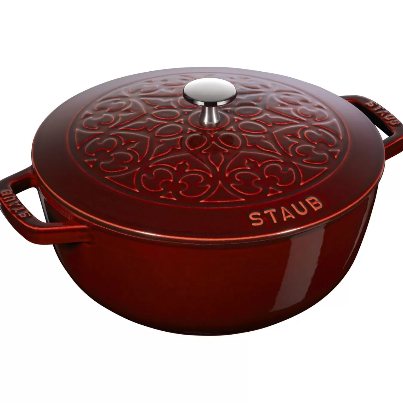 STAUB French Ovens*3.75 Qt, Essential French Oven Lilly Lid, Grenadine