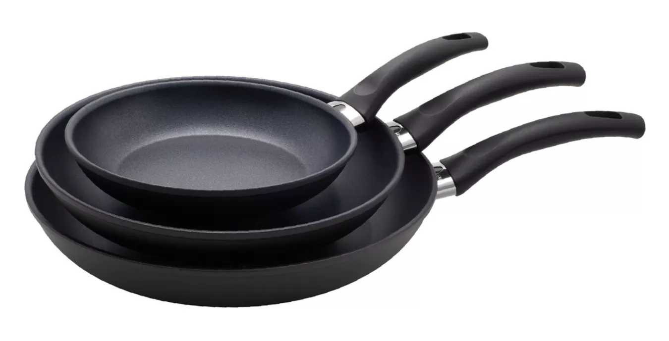 Ballarini Cookware Sets*3-Pc, Aluminum, Non-Stick, Frying Pan Set Black Matte