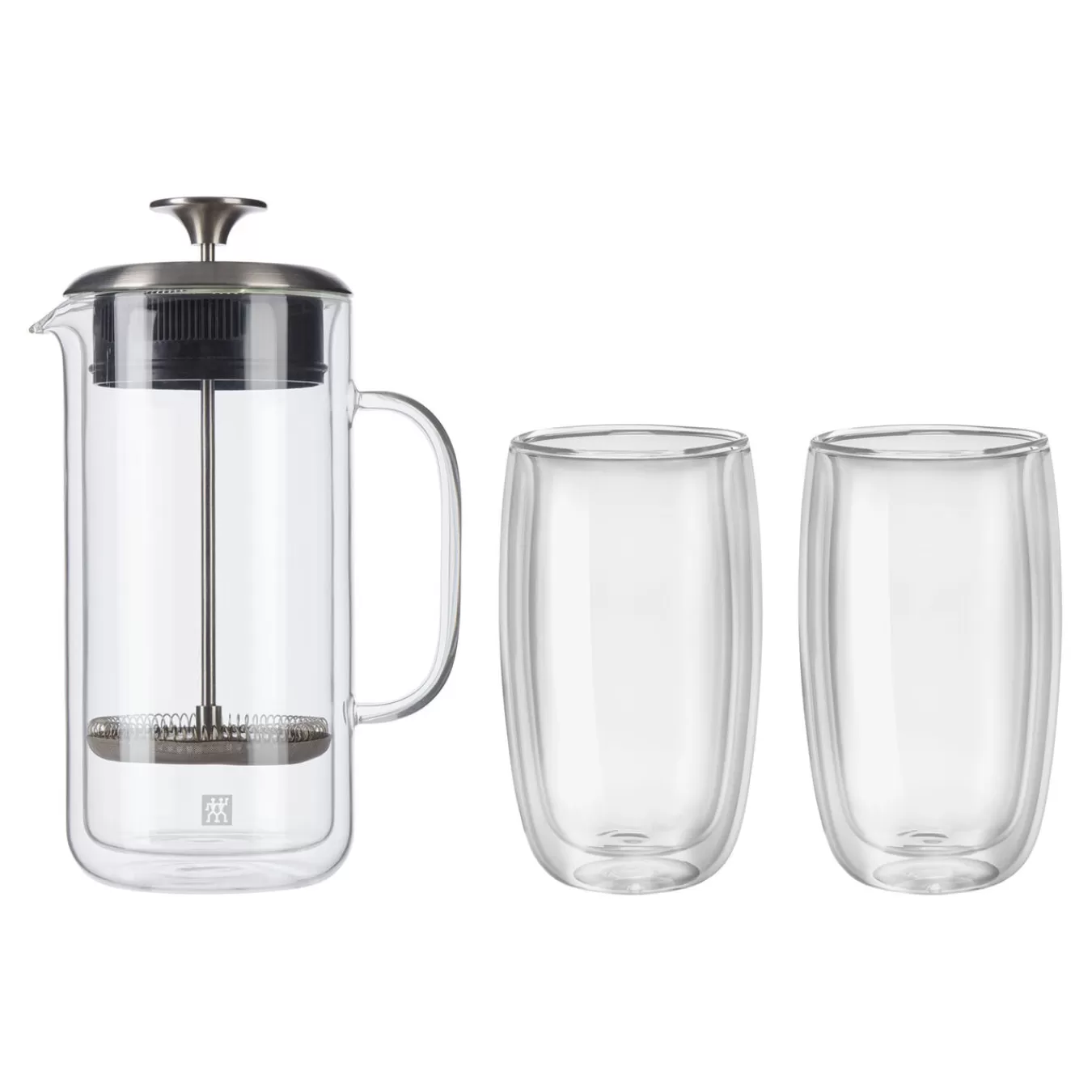 ZWILLING Glassware*3-Pc French Press And Latte Glass Set