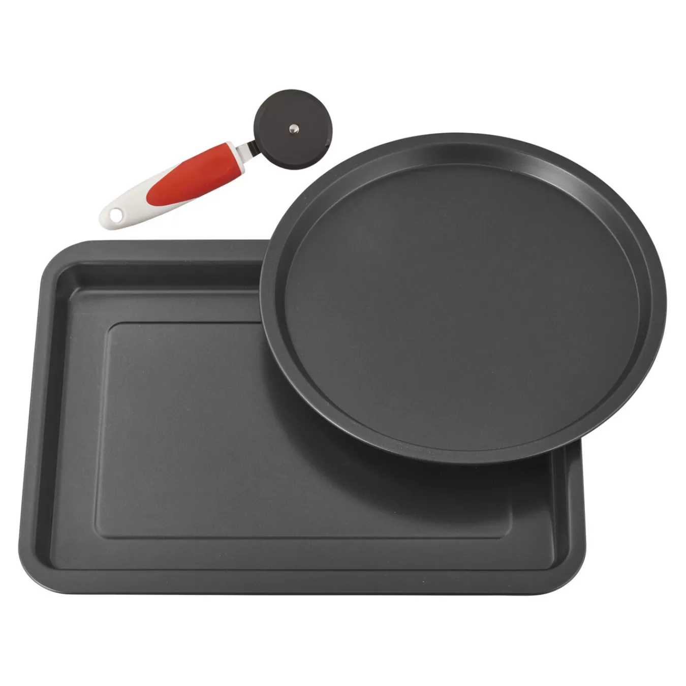 Ballarini Specialty Cookware*3-Pc, Pizza Pan Set, Black Matte