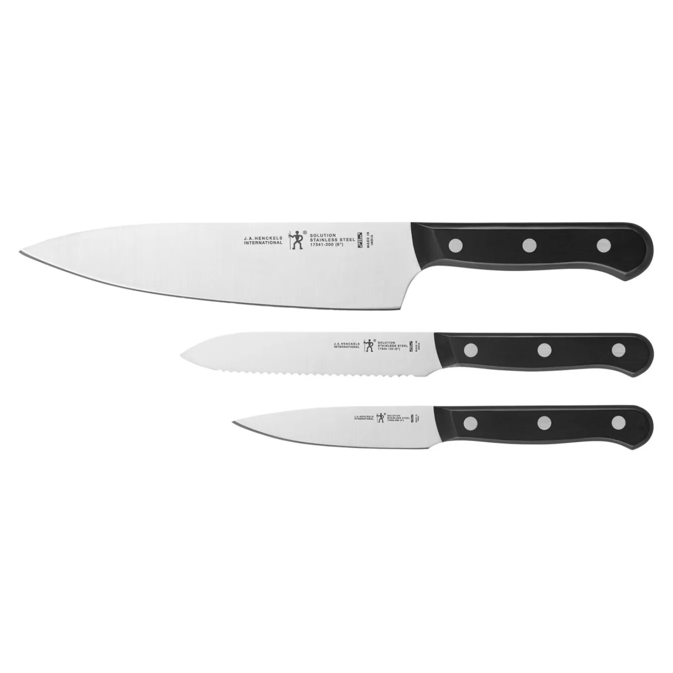 HENCKELS Knife Sets*3-Pc, Starter Knife Set Black Matte