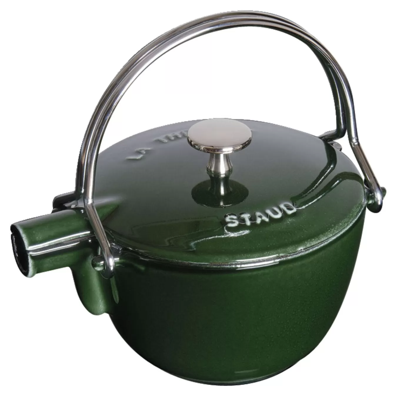 STAUB Tea Kettles*42.5 Oz, Round, Tea Kettle, Basil