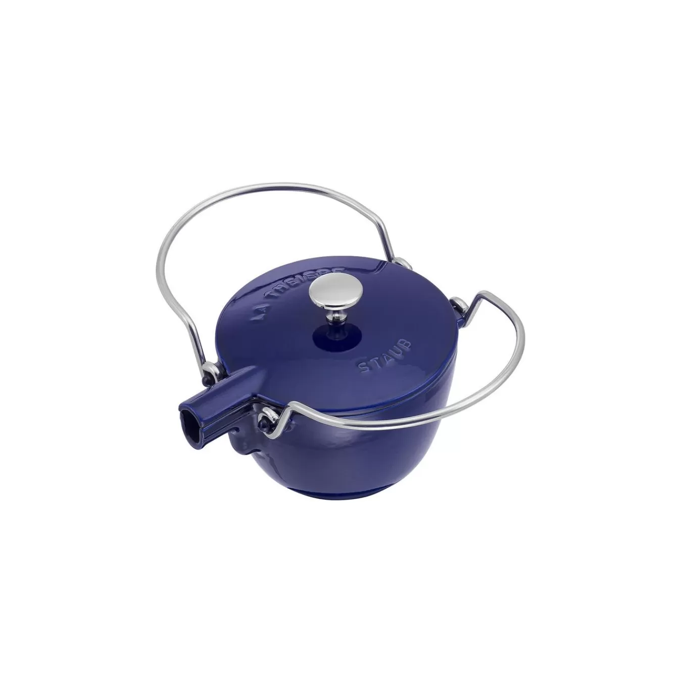 STAUB Tea Kettles*42.5 Oz, Round, Tea Kettle, Dark Blue