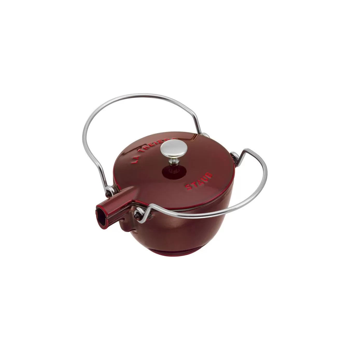 STAUB Tea Kettles*42.5 Oz, Round, Tea Kettle, Grenadine